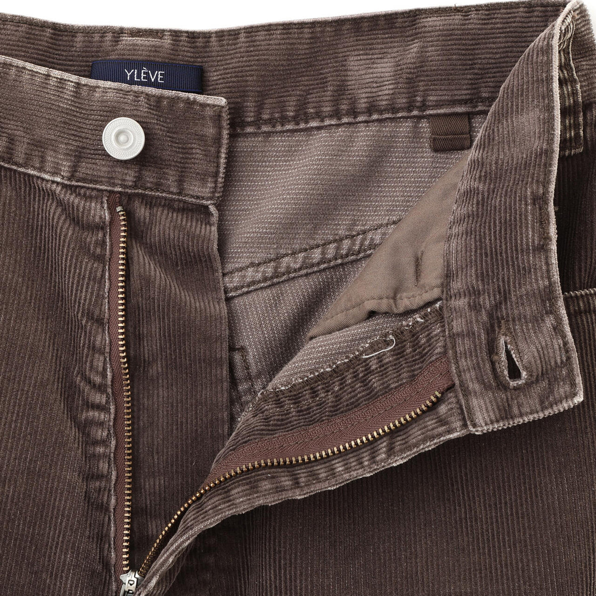 YLEVE / SULFUR-DYED BLEACHED CORDUROY PANTS