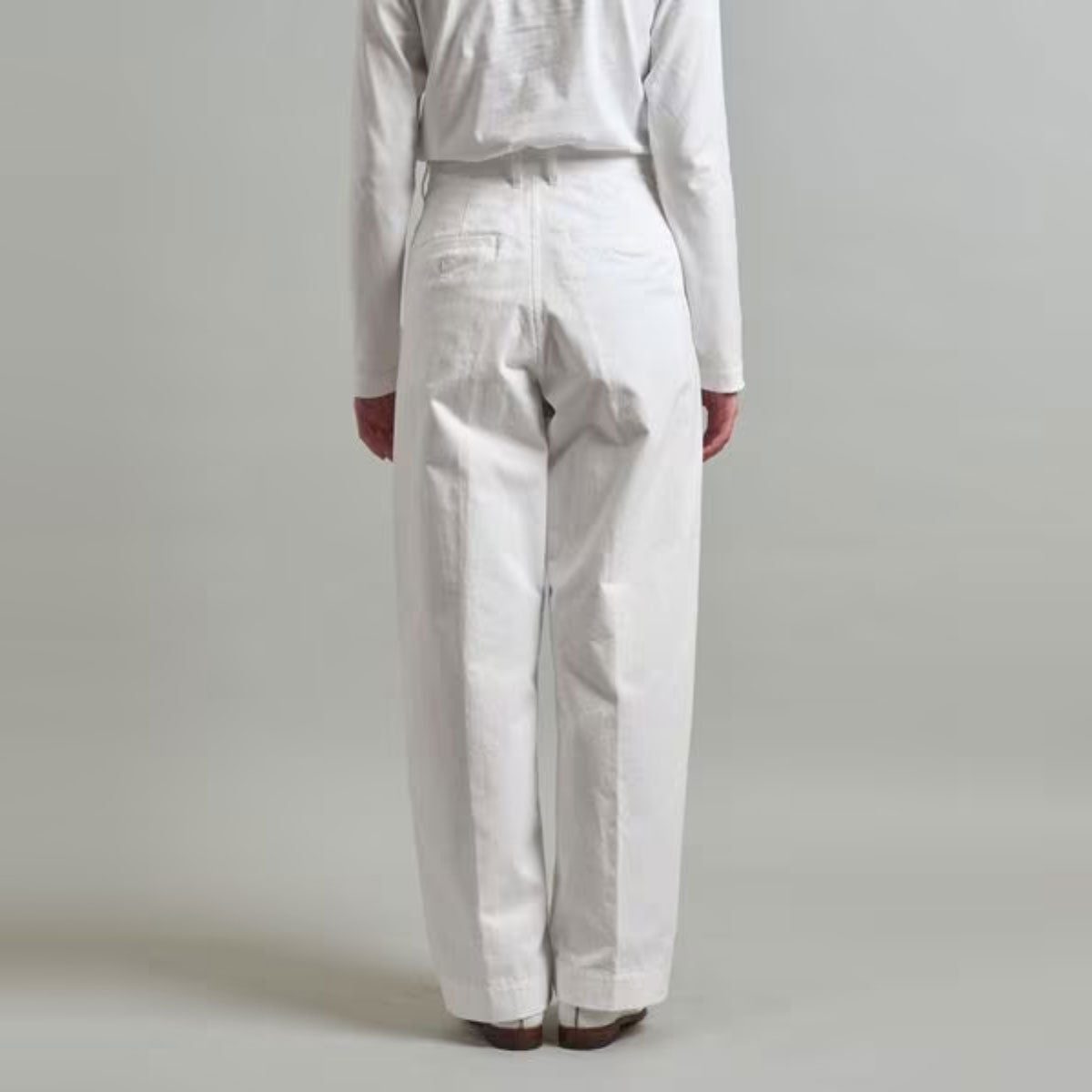 LOEFF/COTTON TWILL 2TUCK PANTS