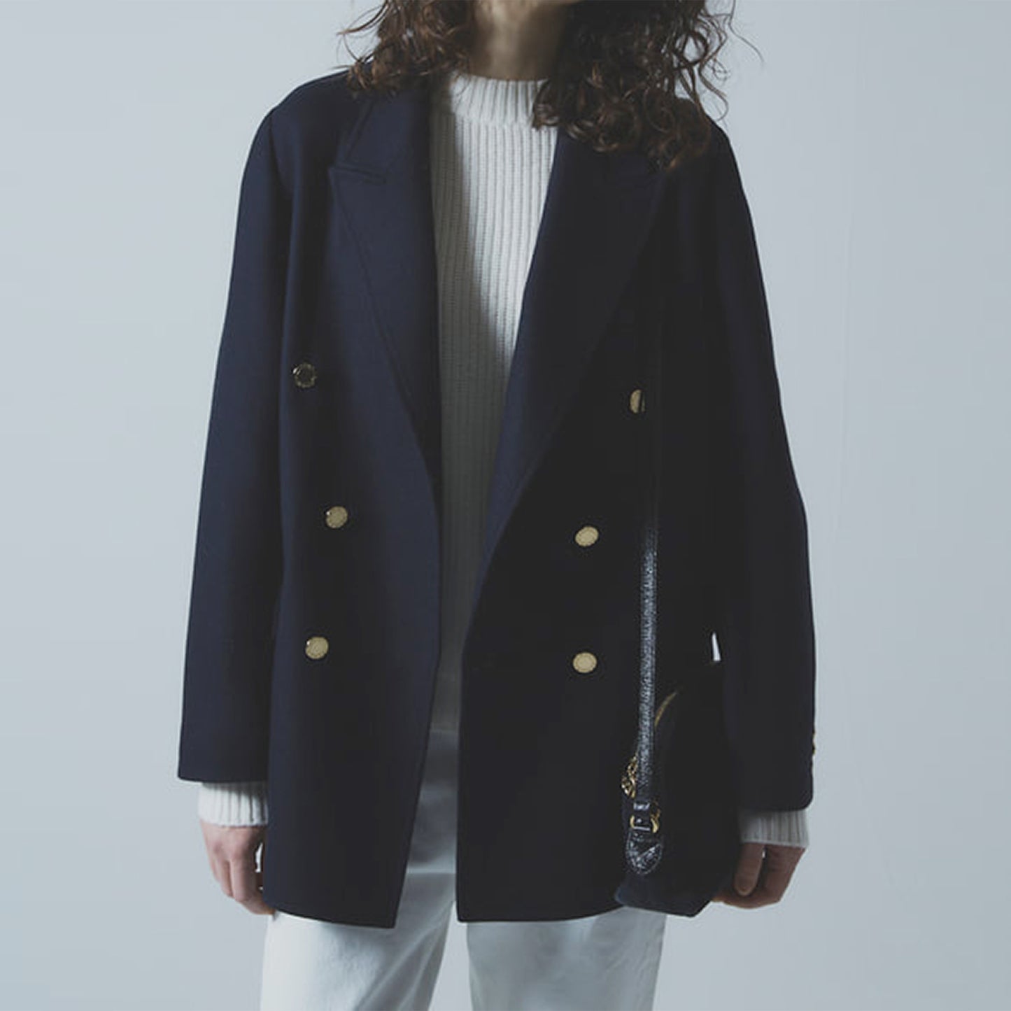 COUTURE D’ADAM/ITALIAN HOP SACK CADIGAN BLAZER