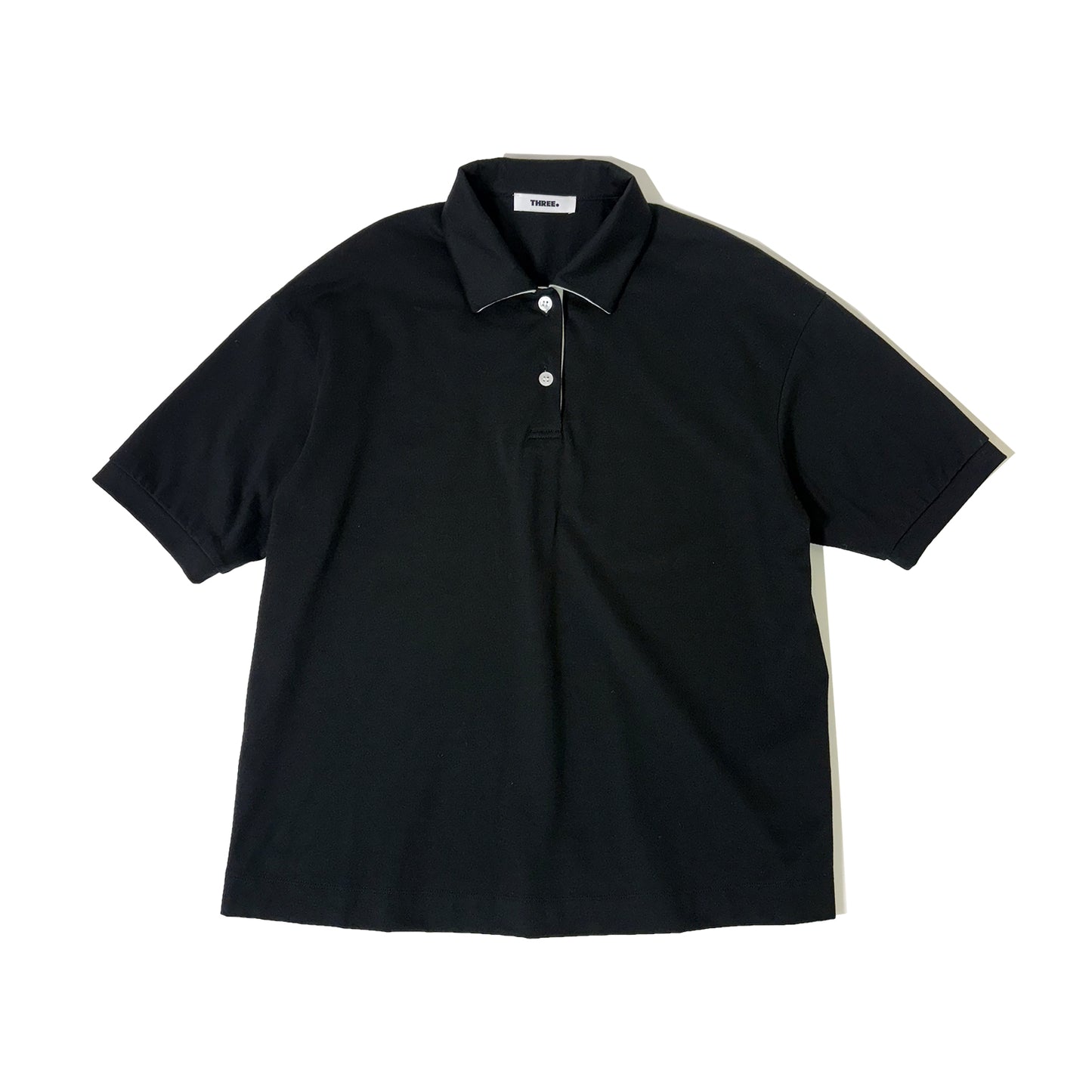 THREE DOTS TURQUOISE/Half sleeve polo shirt