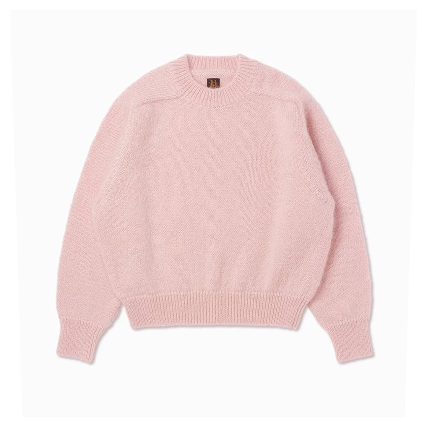 BATONER/PURE MOHAIR100% CROPPED CREW NECK