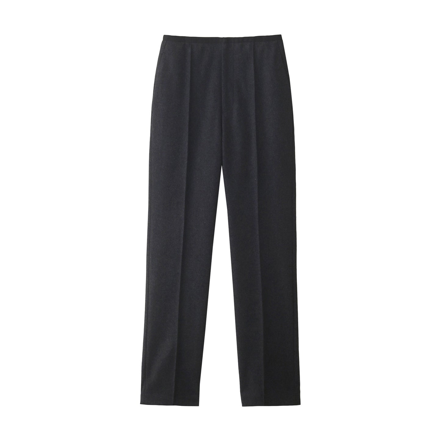 BOWTE/WOOL CREASE PINTUCK PANTS