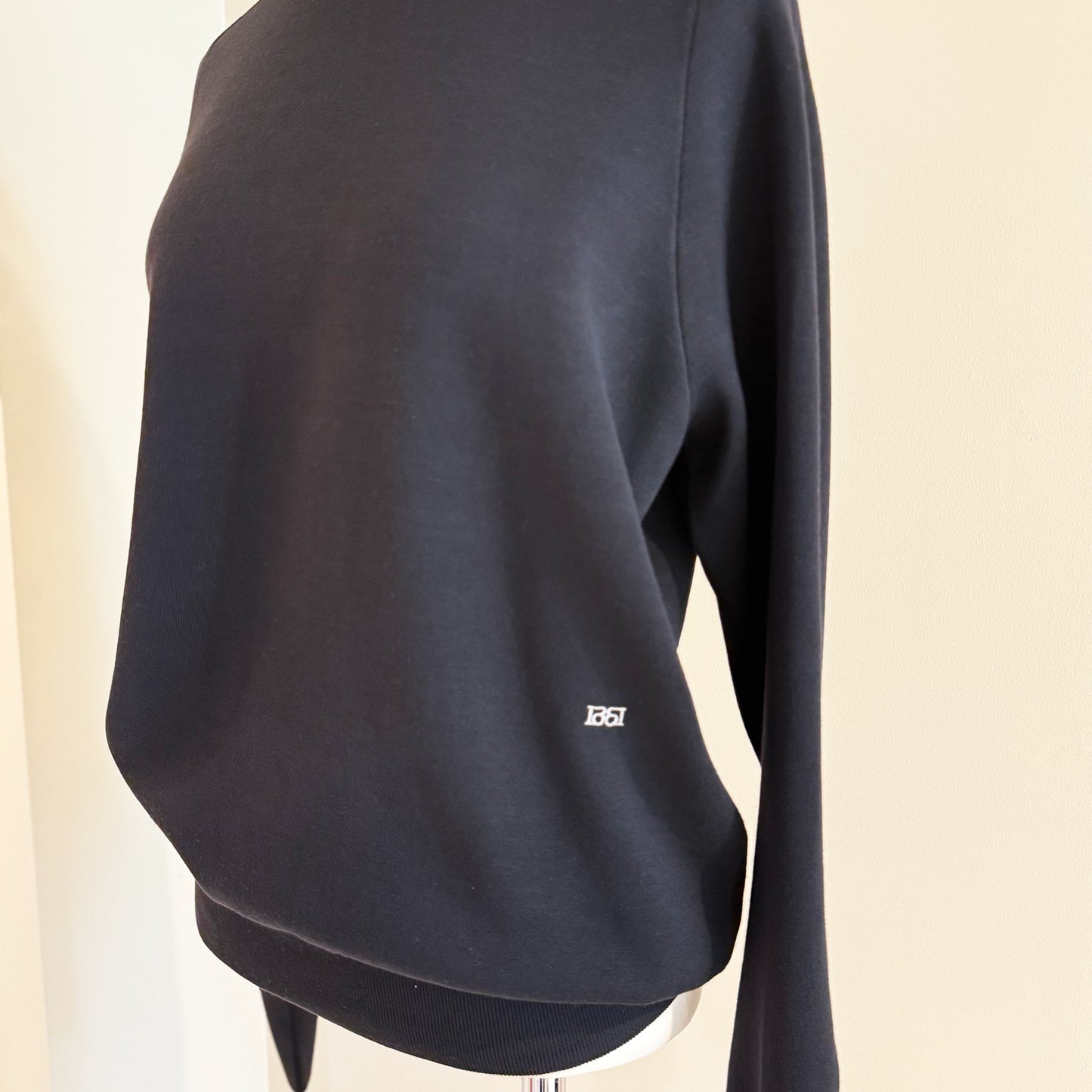 BOWTE/SUPER180'S WORSTED DOUBLE HIGH-NECK KNIT