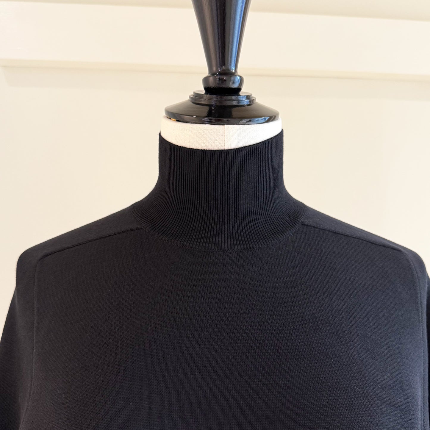 BOWTE/SUPER180'S WORSTED DOUBLE HIGH-NECK KNIT
