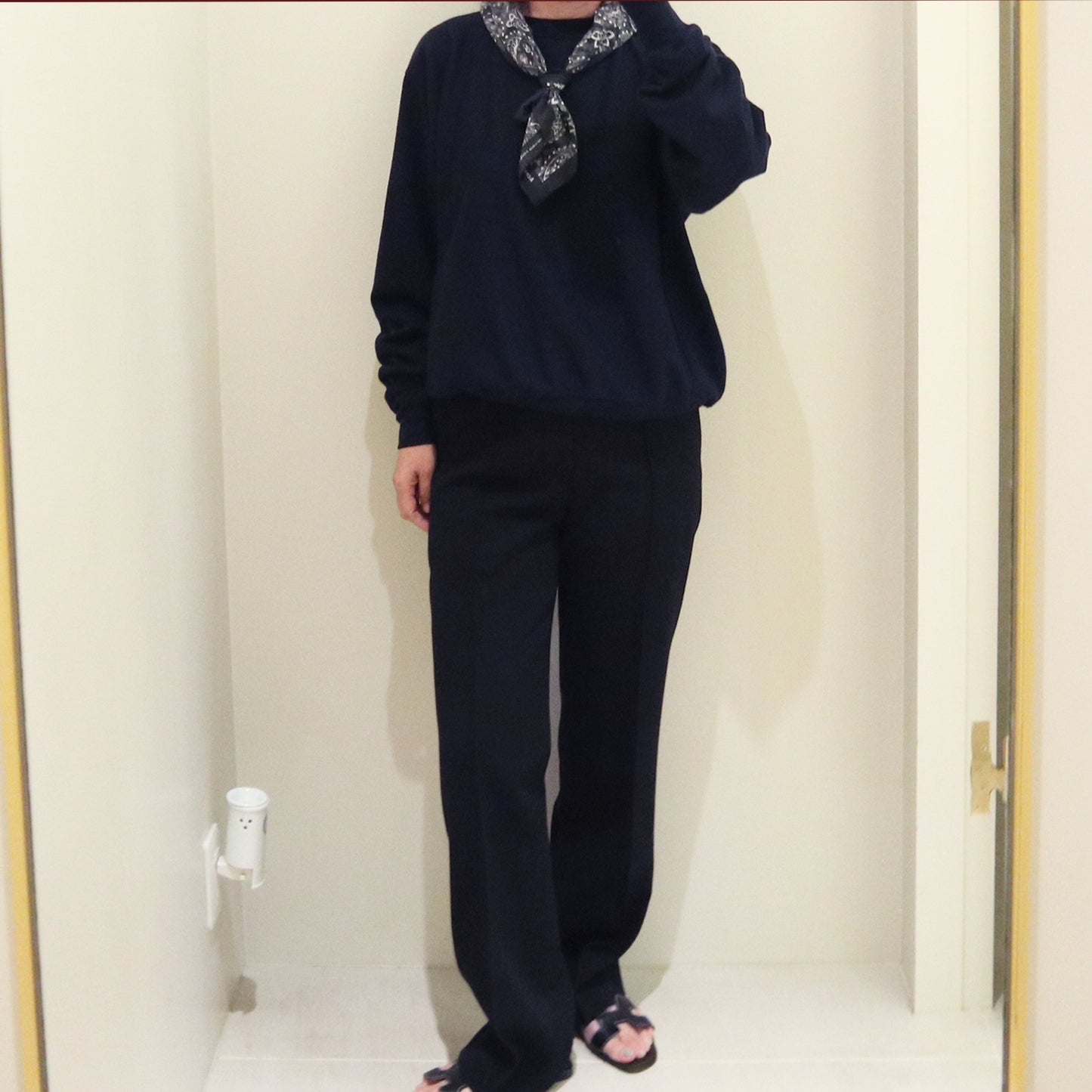 AURALEE /ELASTIC HIGH GAUGE SWEAT P/O
