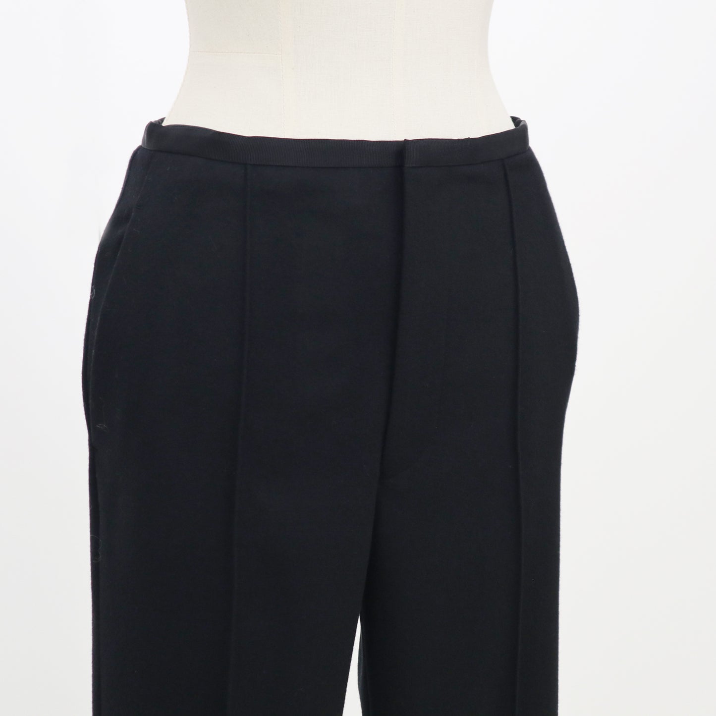 BOWTE/WOOL CREASE PINTUCK PANTS