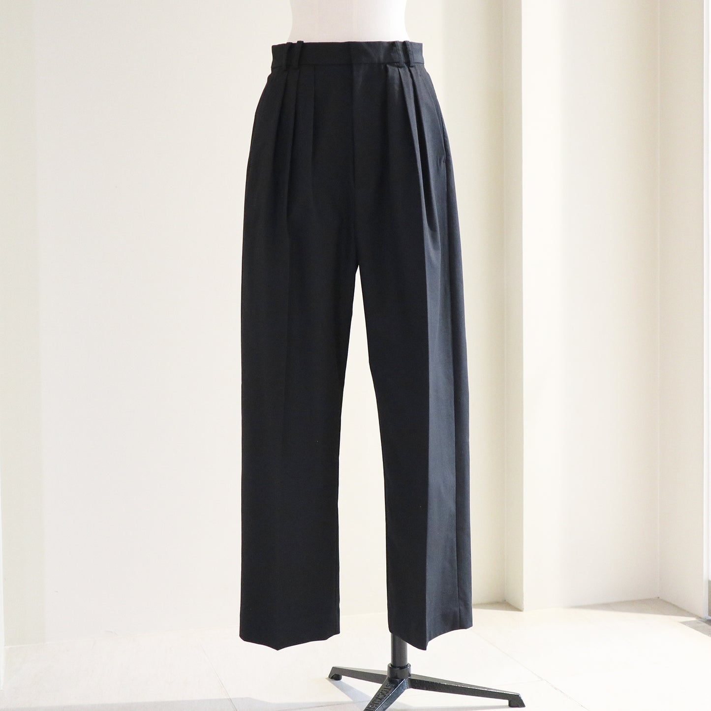 THREEDOTSTURQUOISE/THREE TUCK PANTS