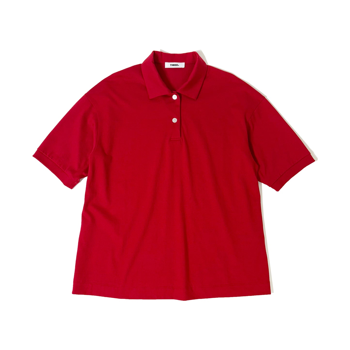 THREE DOTS TURQUOISE/Half sleeve polo shirt