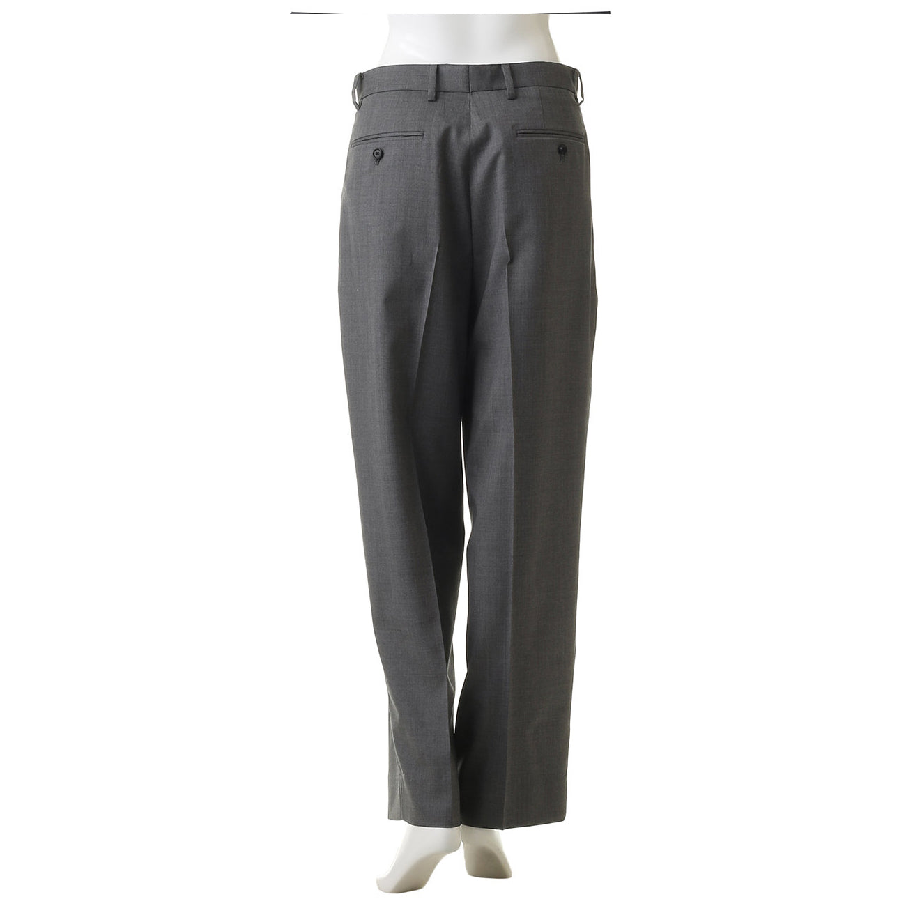 YLAVE/SUPER120'S Wool Chambray 3-Tuck Pants