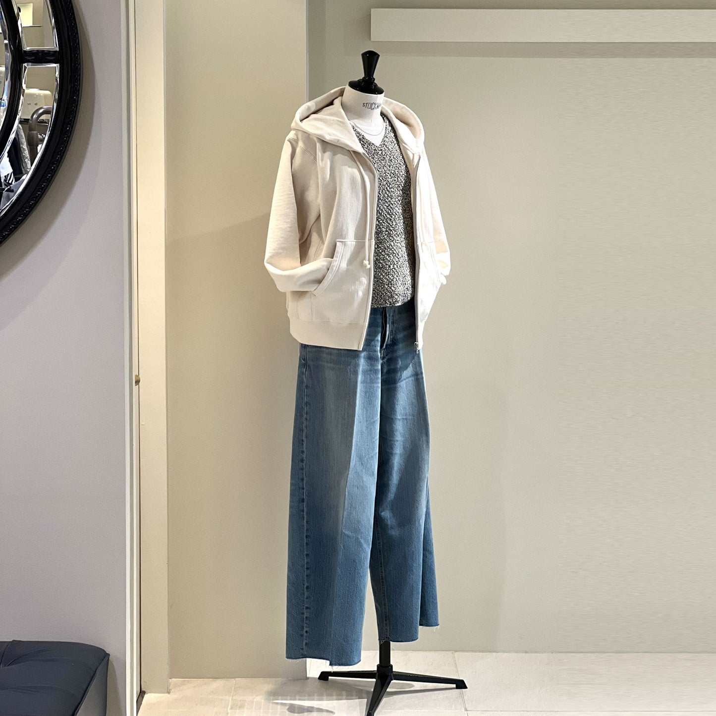 AURALEE/COTTON CASHMERE CORD KNIT VEST