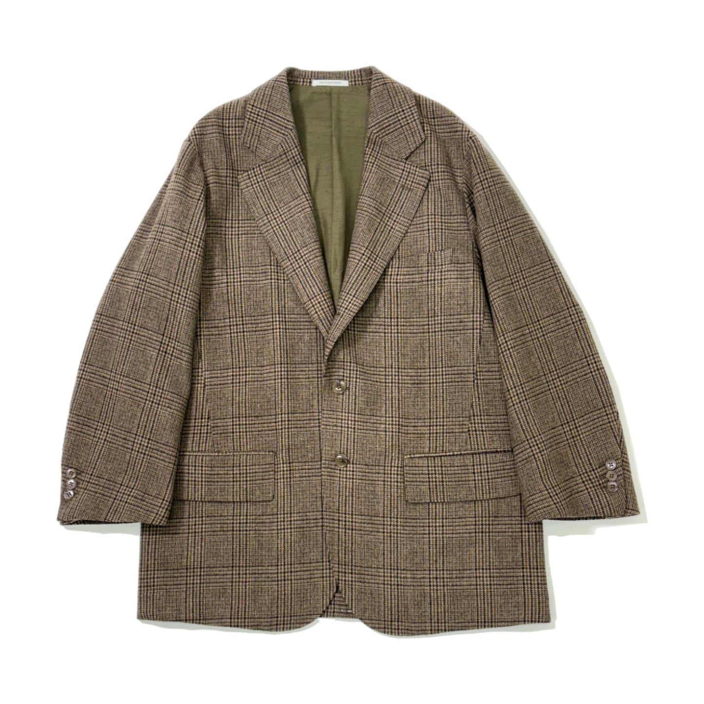 COUTURE D' ADAM/GLEN CHECK BIG JACKET