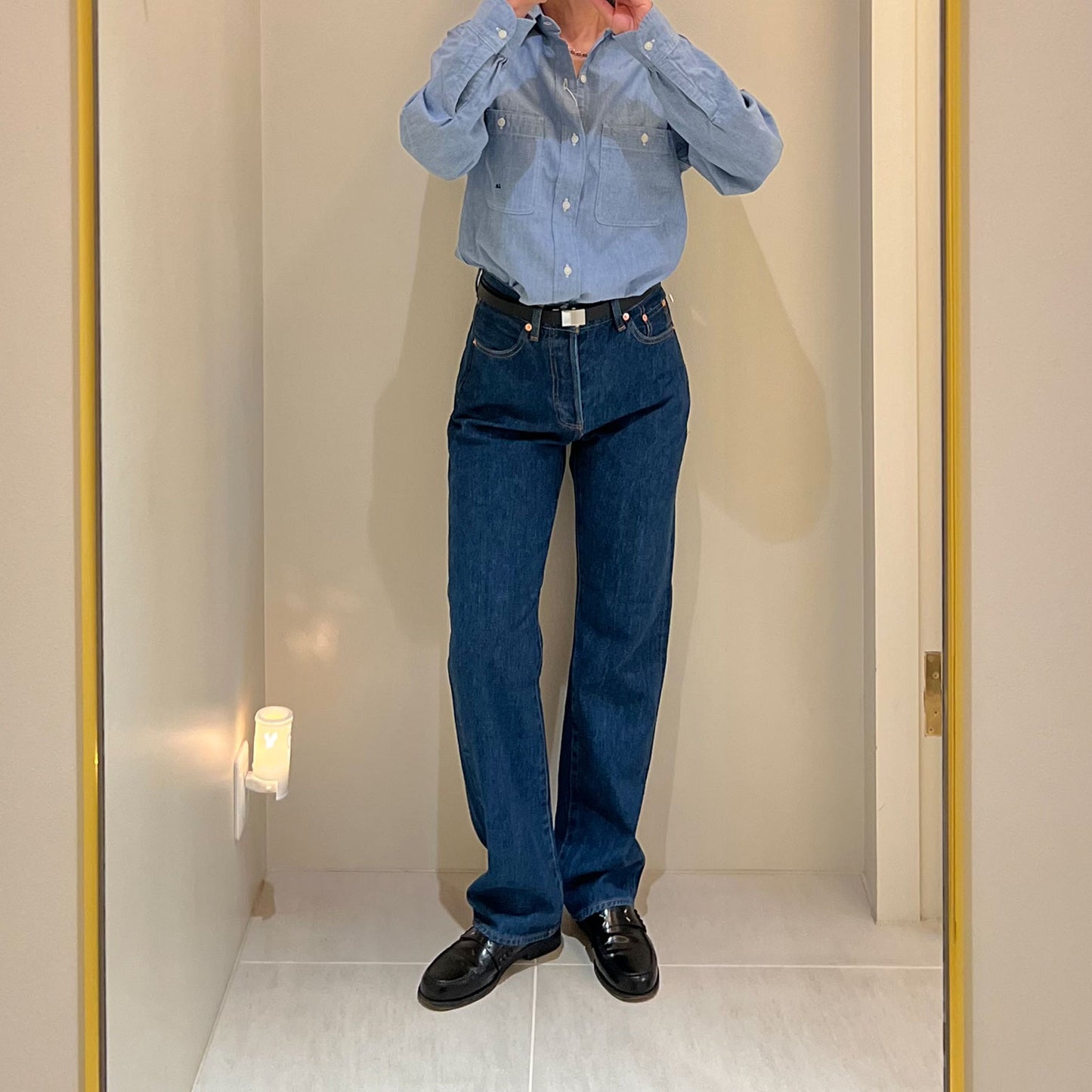 J.B.ATTIRE/RIVIERA CHAMBRAY SHIRT