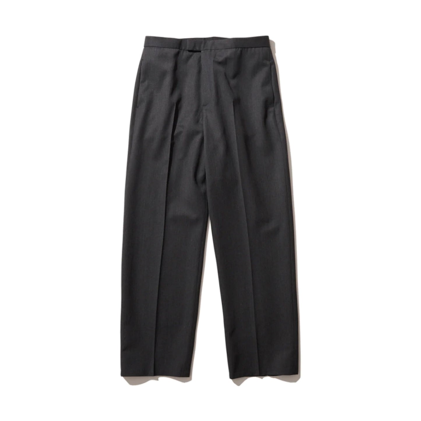 ATON|COMPACT WOOL TAPERED PANTS