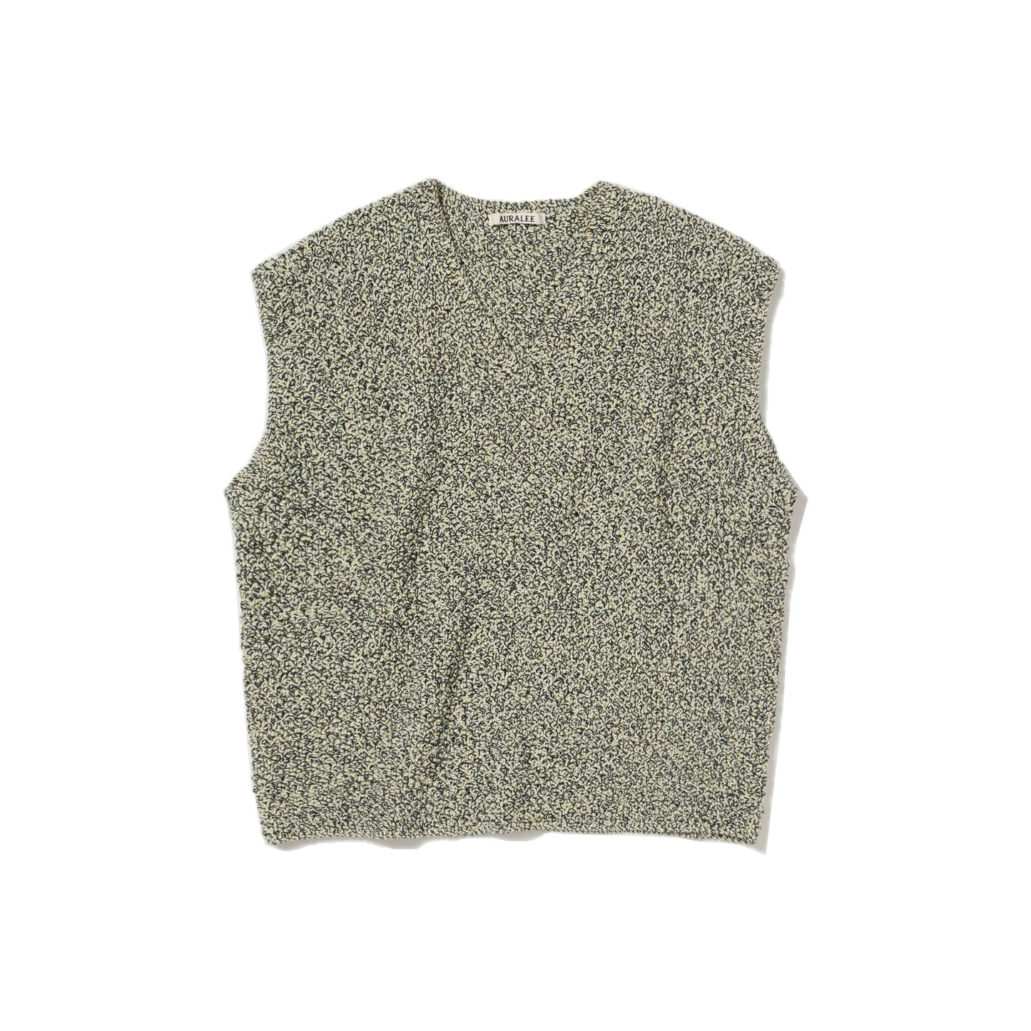 AURALEE/COTTON CASHMERE CORD KNIT VEST