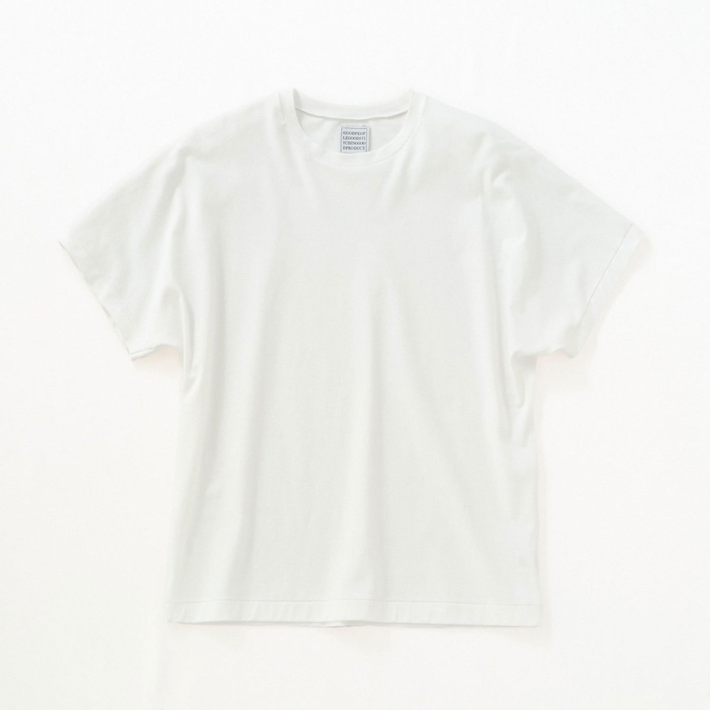 GOOD PEOPLE GOOD STITCHING GOOD PRODUCT/HIGHGAUGE INTERLOOK CREW NECK DOLMAN SLEEVE T