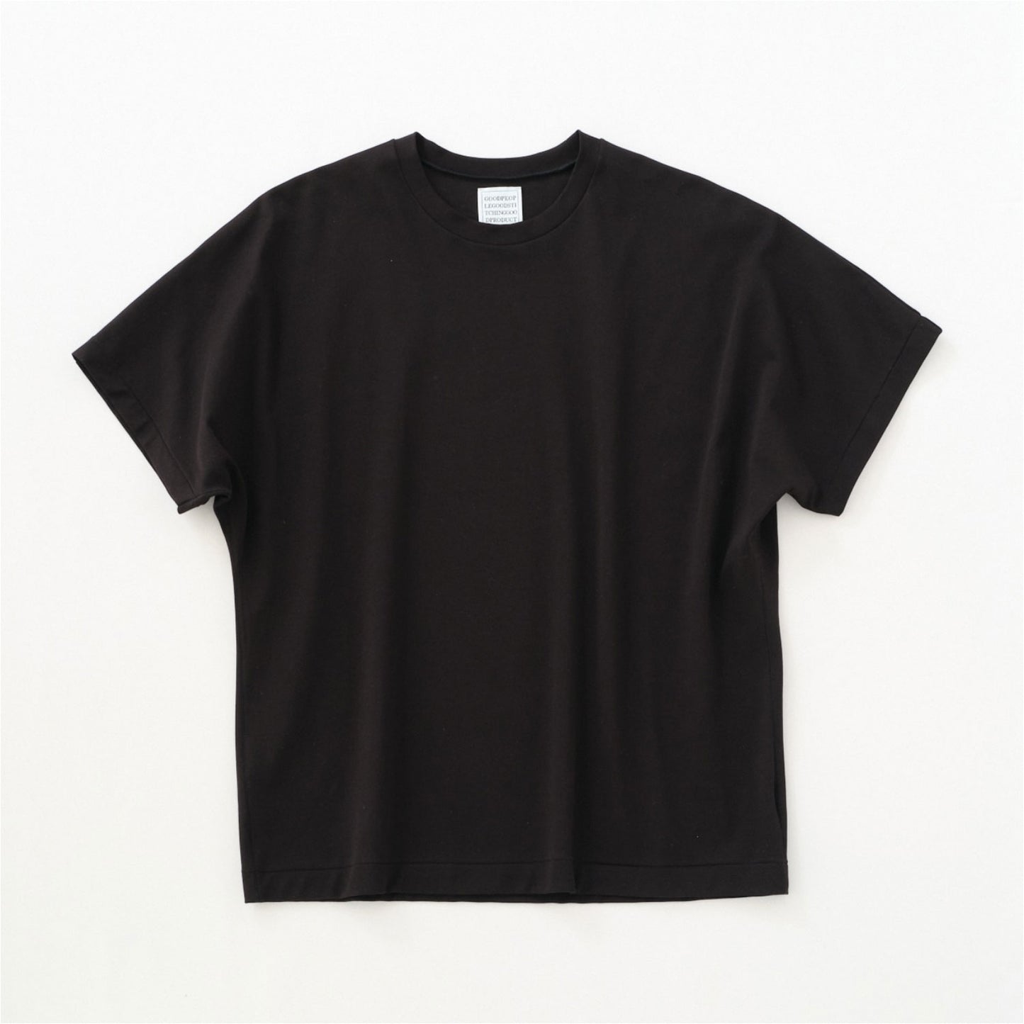 GOOD PEOPLE GOOD STITCHING GOOD PRODUCT/HIGHGAUGE INTERLOOK CREW NECK DOLMAN SLEEVE T