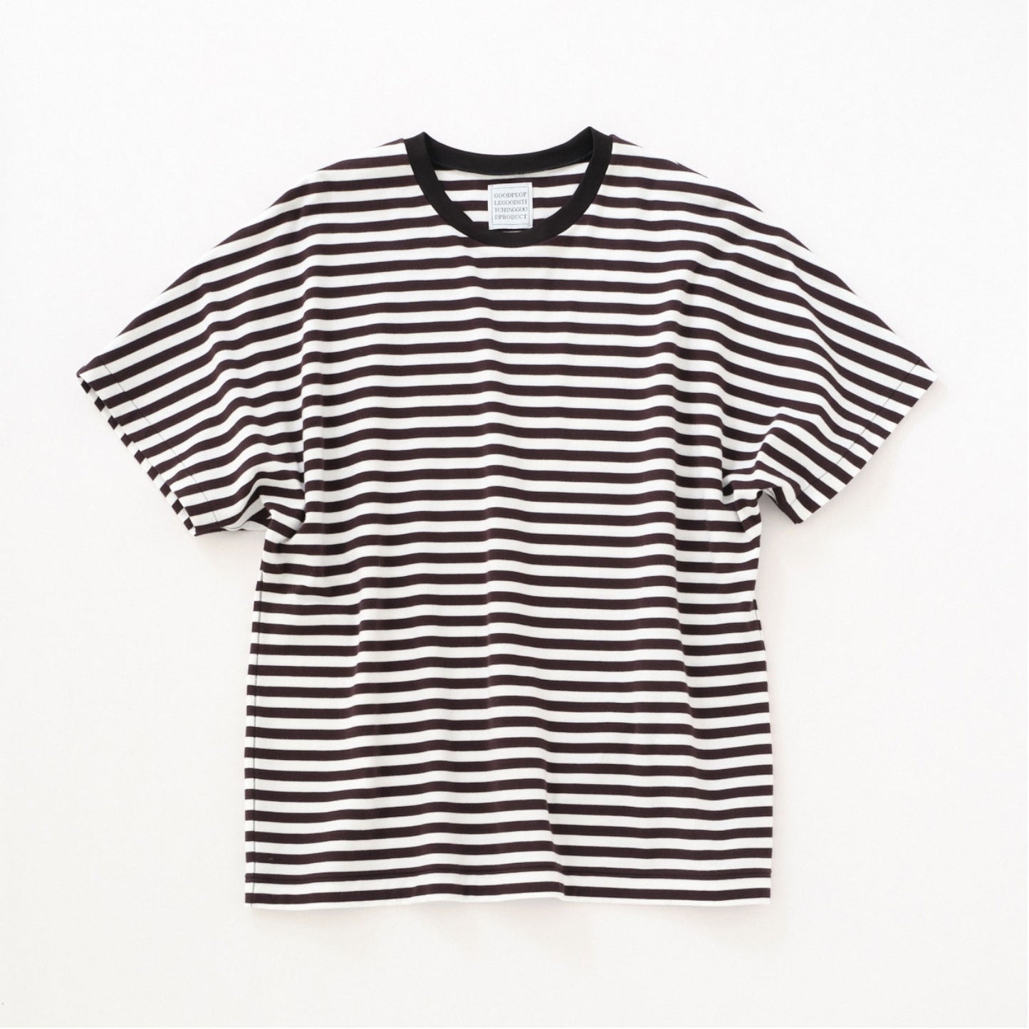 GOOD PEOPLE GOOD STITCHING GOOD PRODUCT/HIGHGAUGE INTERLOOK CREW NECK DOLMAN SLEEVE T