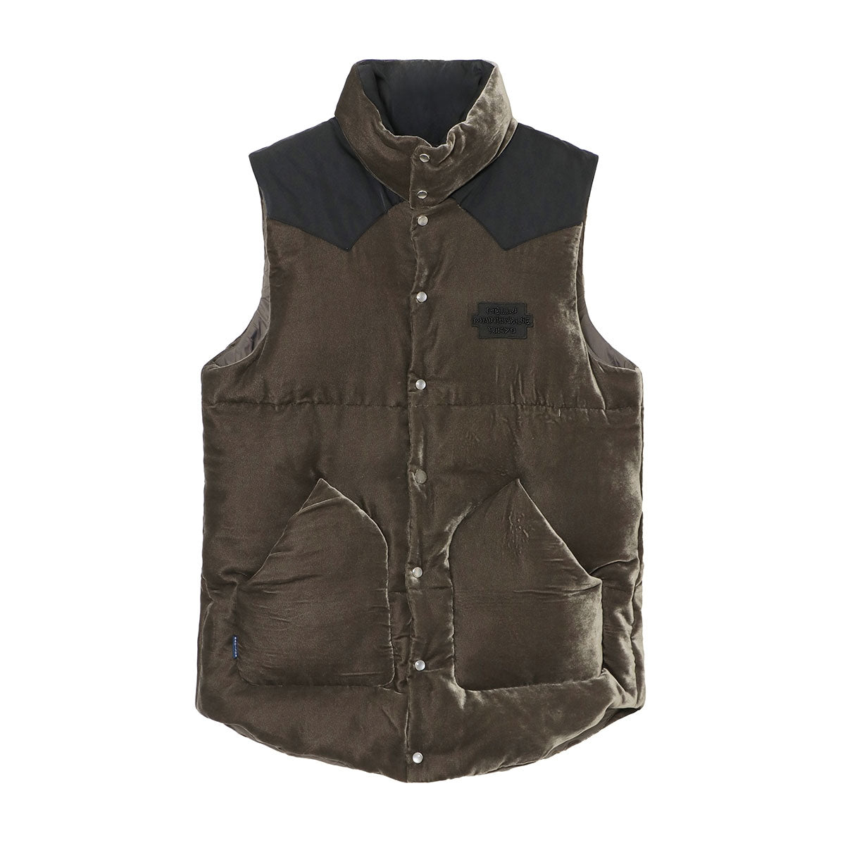 MADISONBLUE/DOWN VEST FEATHER VELVET