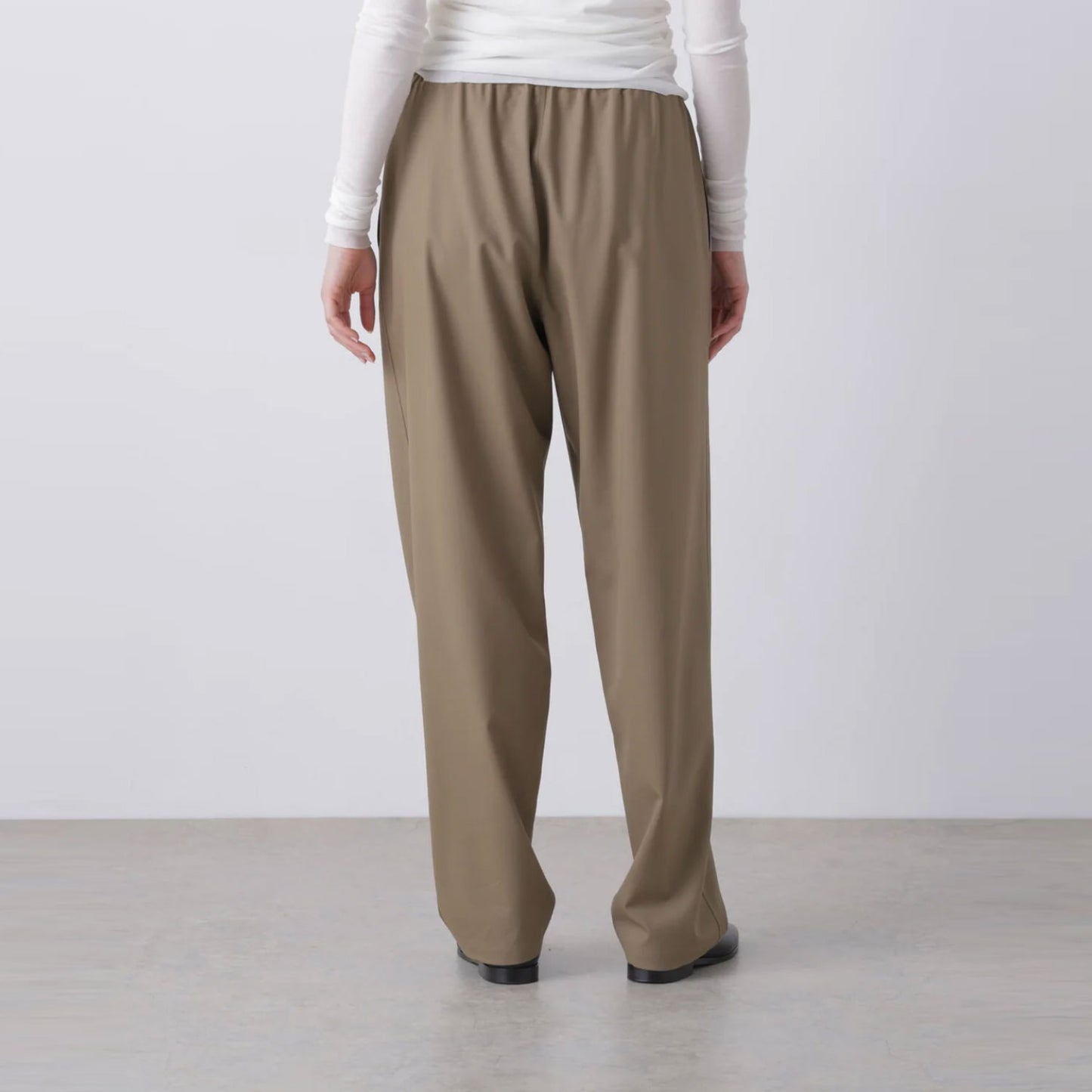 YLEVE/SUPER140's WOOL TROPICAL EASY TROUSERS