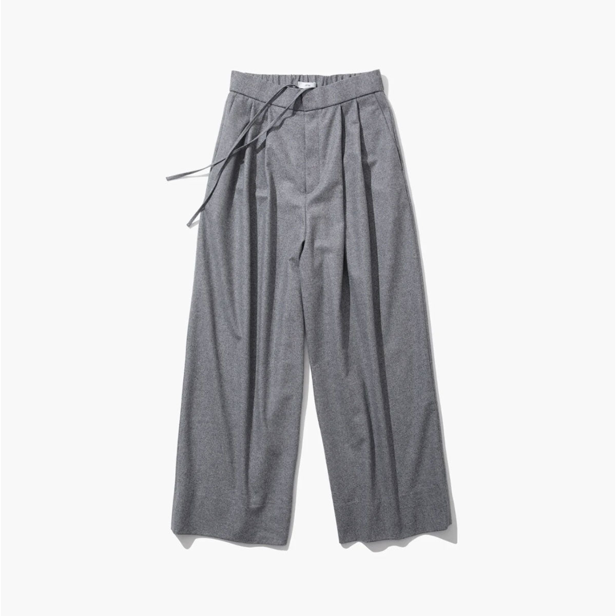 ATON/MERINO COLLEGE FLANNEL WIDE EASY PANTS