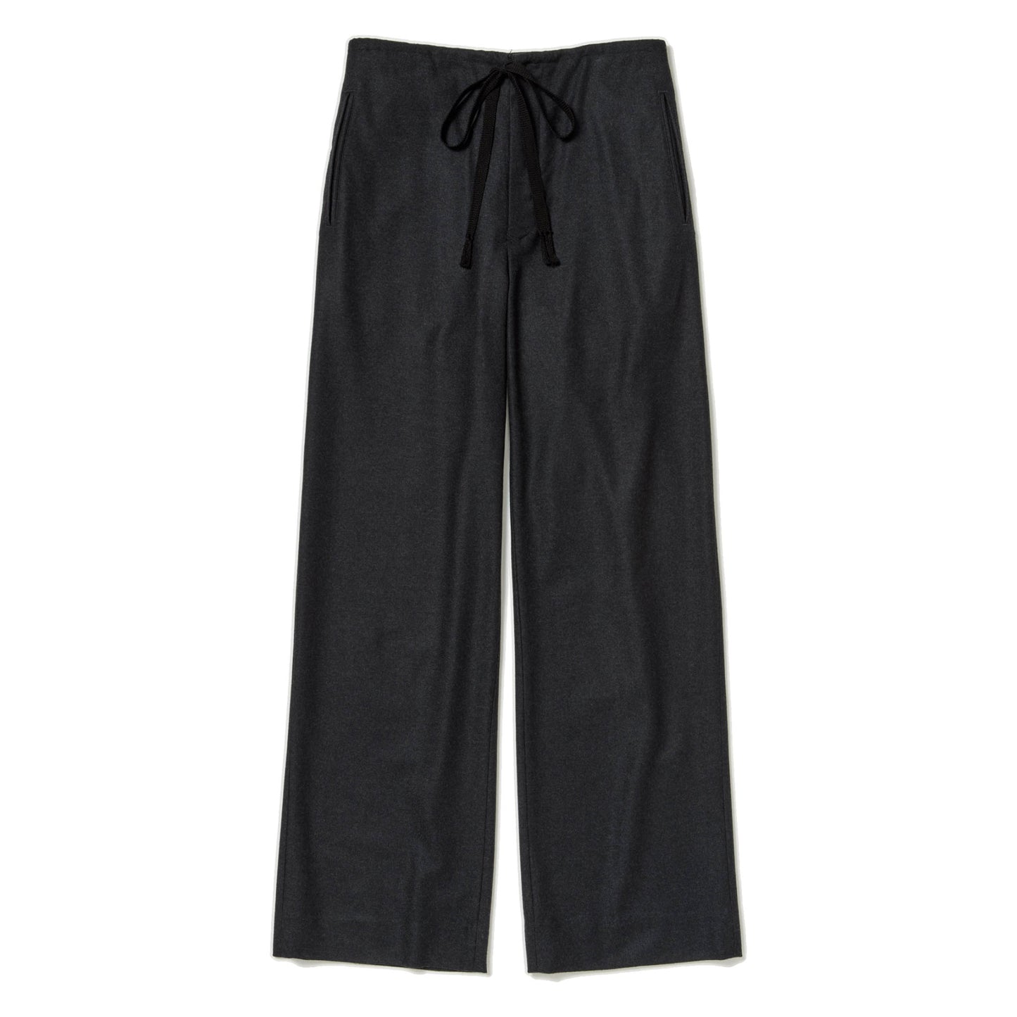 AURALEE/WOOL FULLING FLANNEL DRAWSTRING PANTS