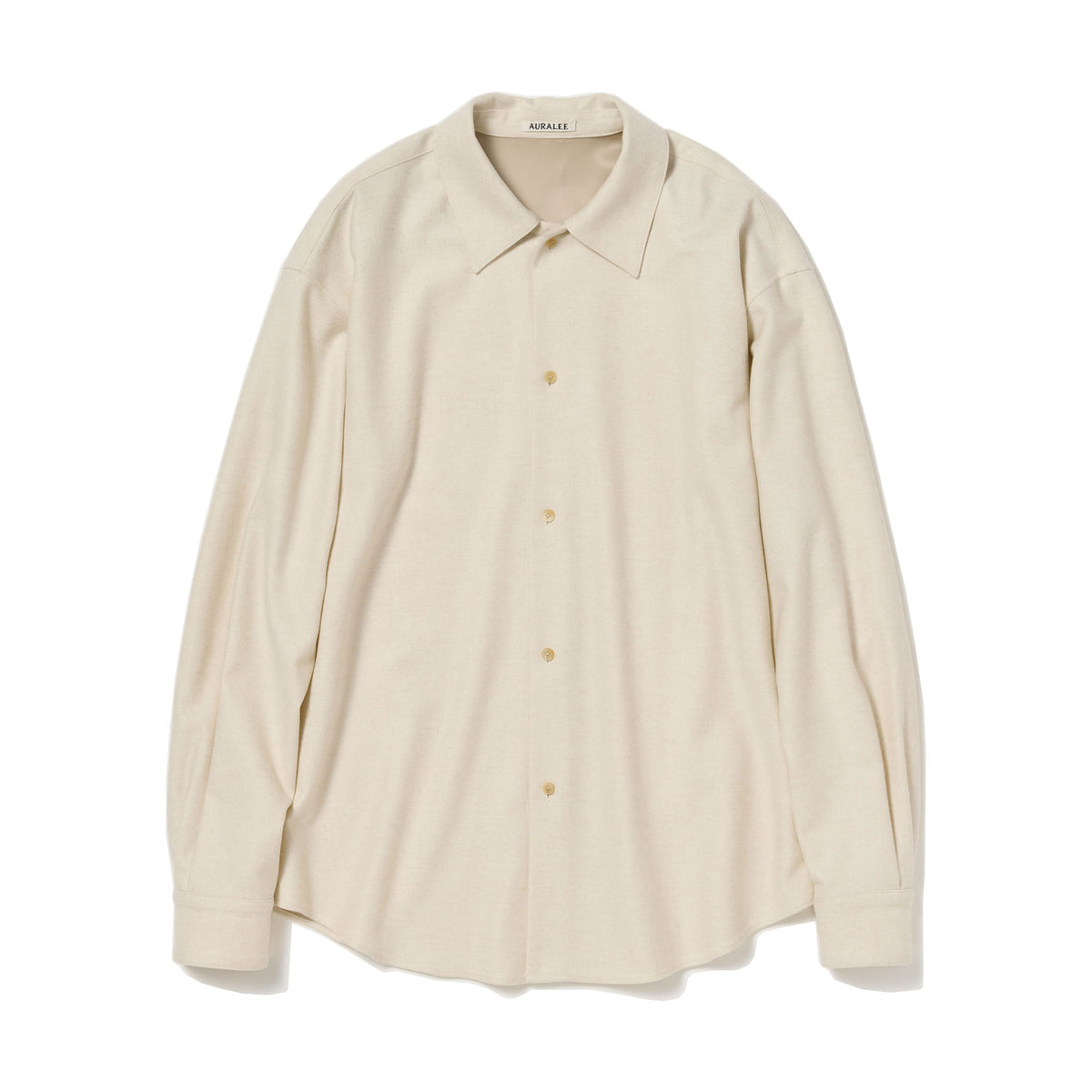 AURALEE/WOOL FULLING FLANNEL SHIRT