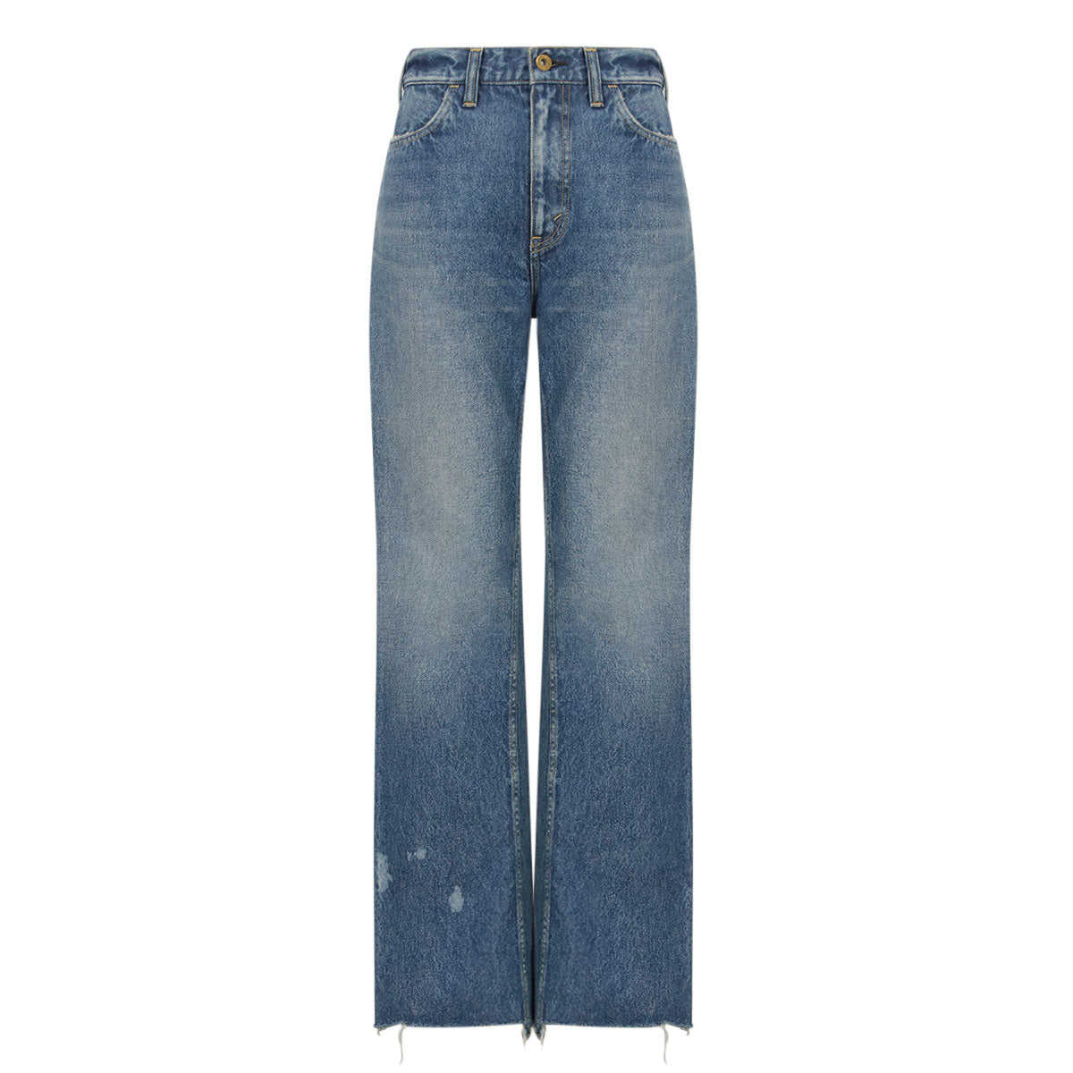 MADISONBLUE/HEM CUT FLARE PT DENIM