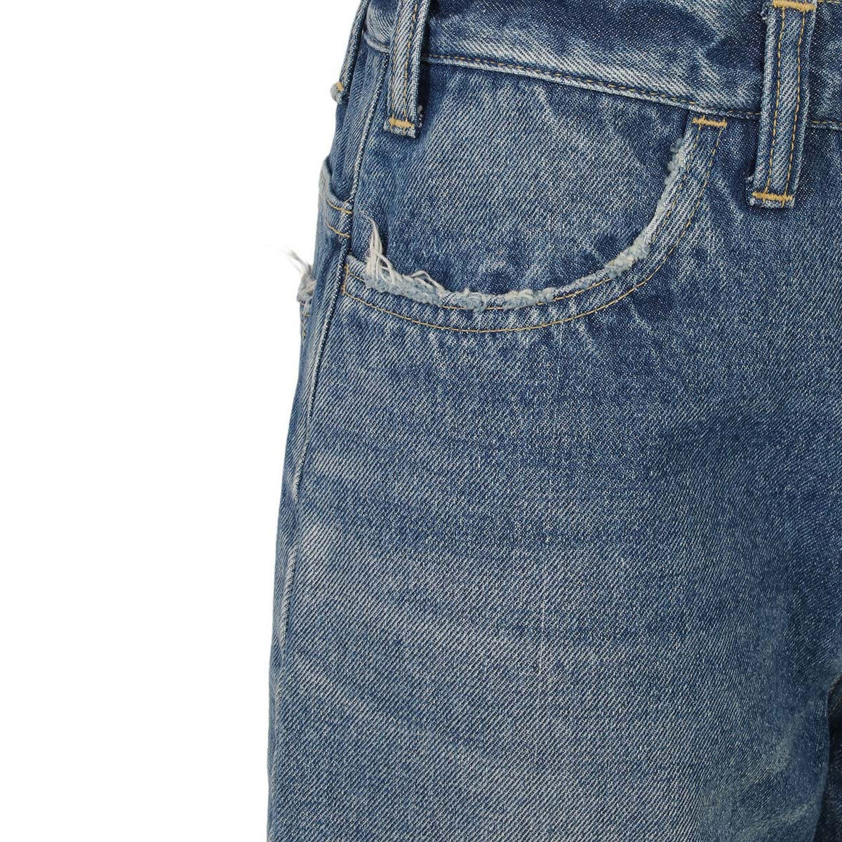 MADISONBLUE/HEM CUT FLARE PT DENIM