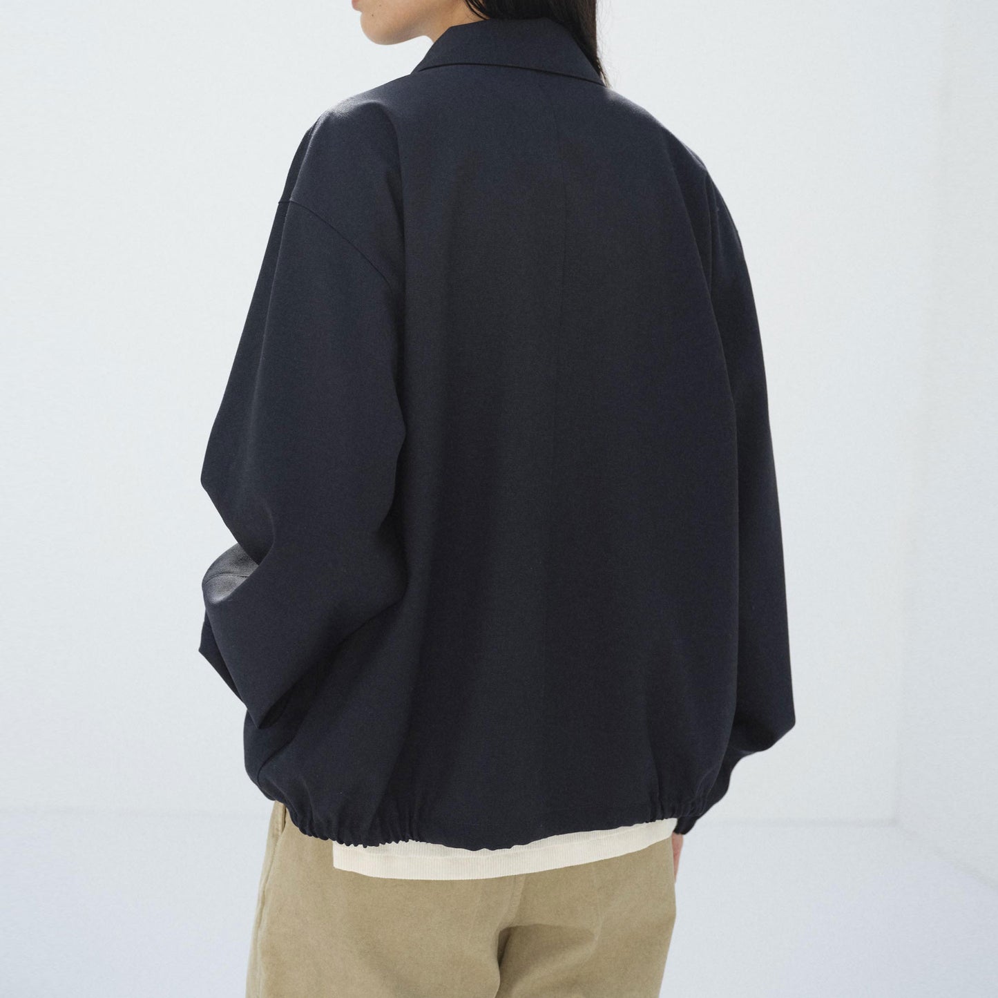 AURALEE/WOOL KID MOHAIR HOPSACK ZIP BLOUSON