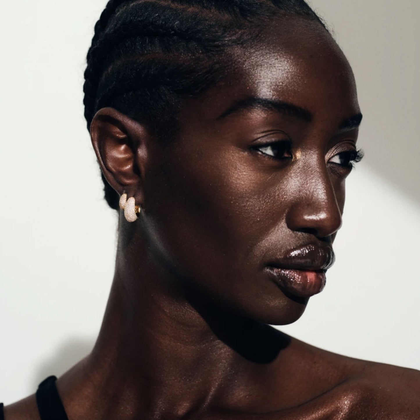 TOMWOOD/Ice Hoops Small Pave Gold