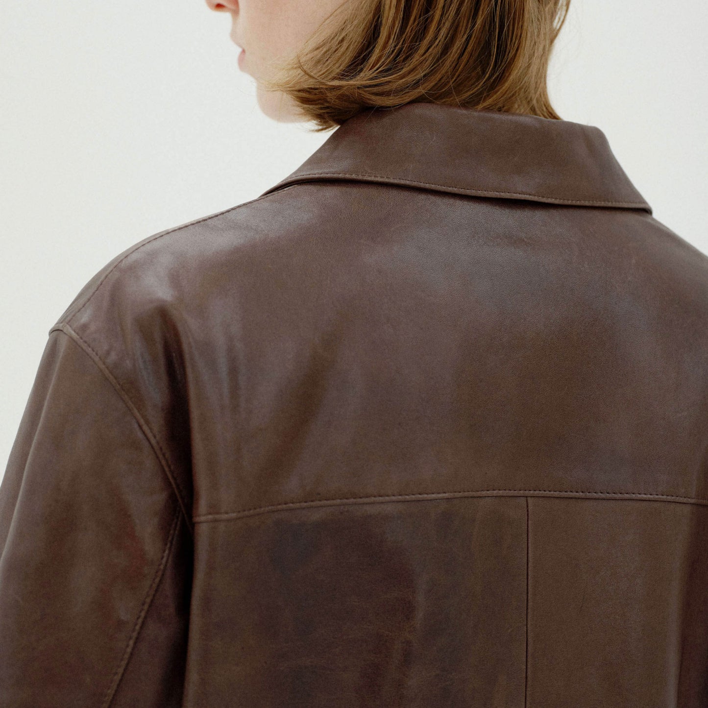 AURALEE/HEAVY LAMB LEATHER BLOUSON