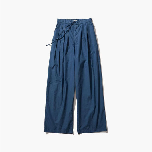 ATON/COTTON LAWN TUCK WIDE EASY PANTS