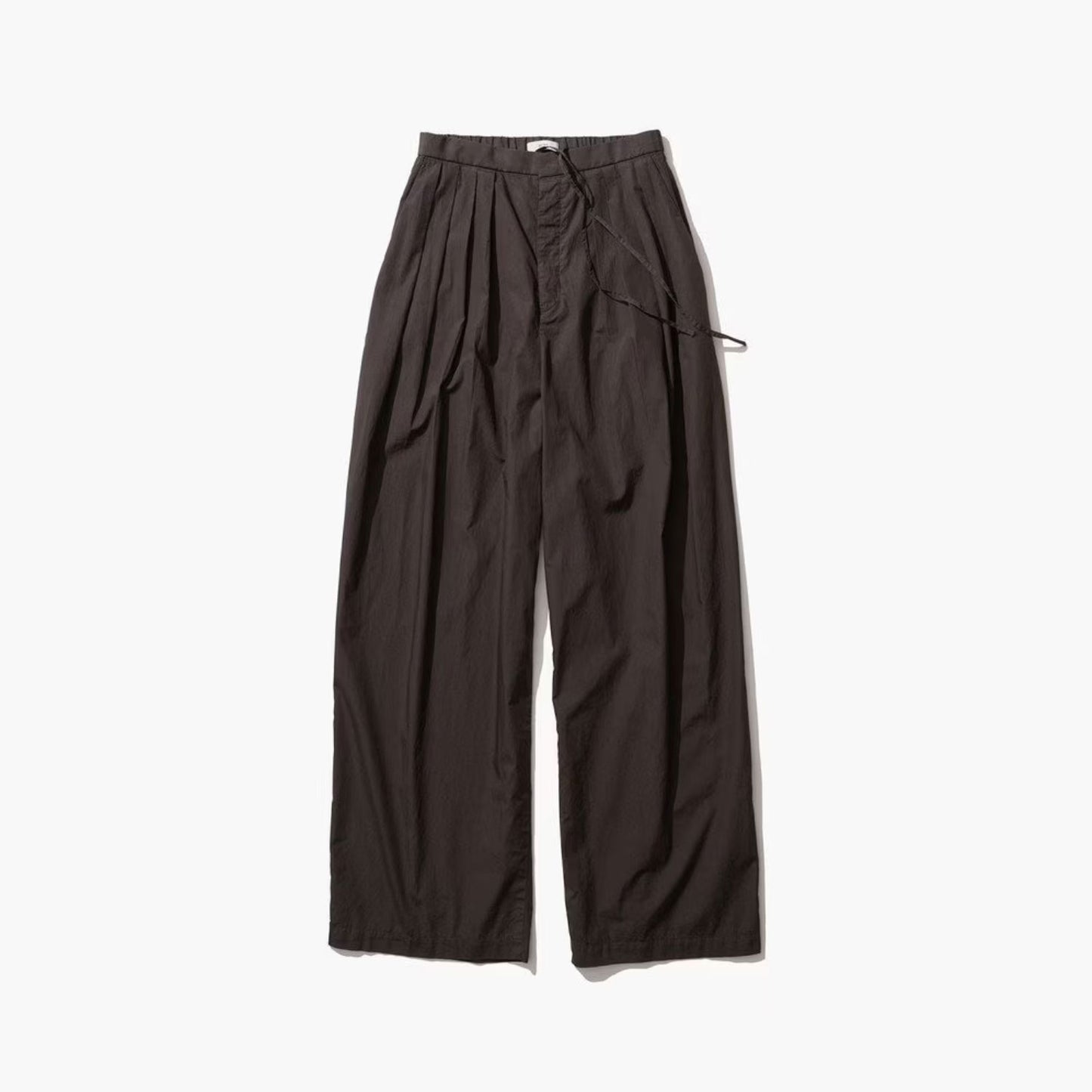 ATON/COTTON LAWN TUCK WIDE EASY PANTS