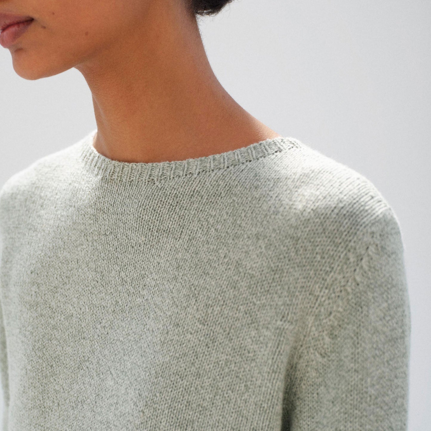 AURALEE/CASHMERE SILK MELANGE KNIT P/O