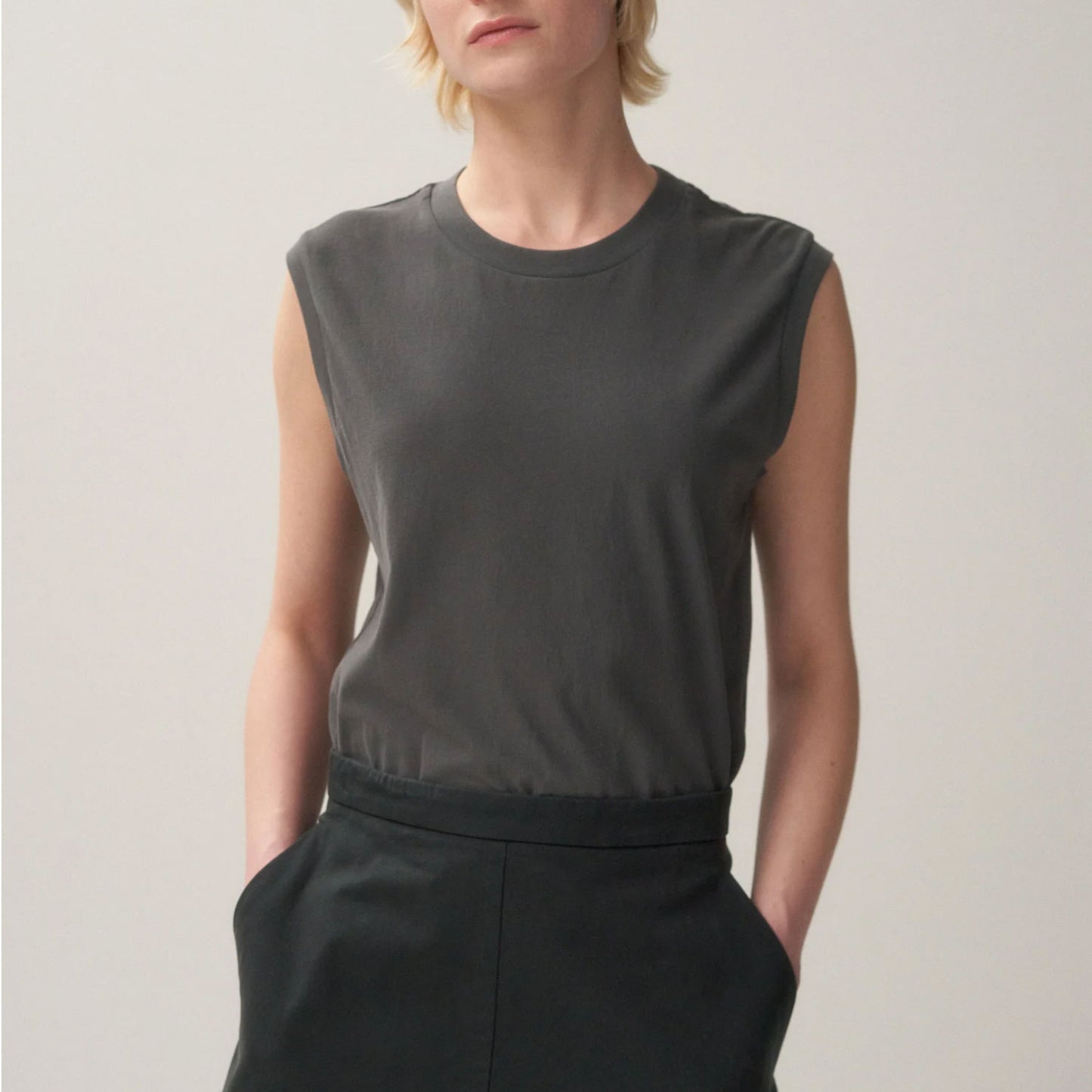 ATON/FRESCA NUBUCK TANKTOP