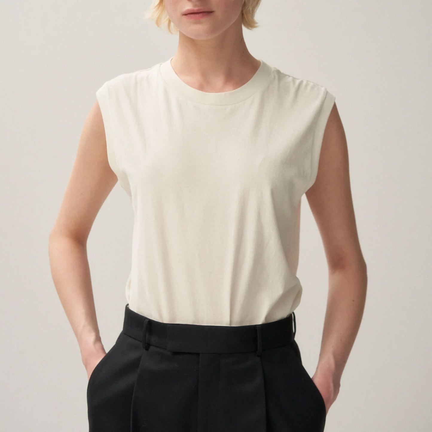 ATON/FRESCA NUBUCK TANKTOP