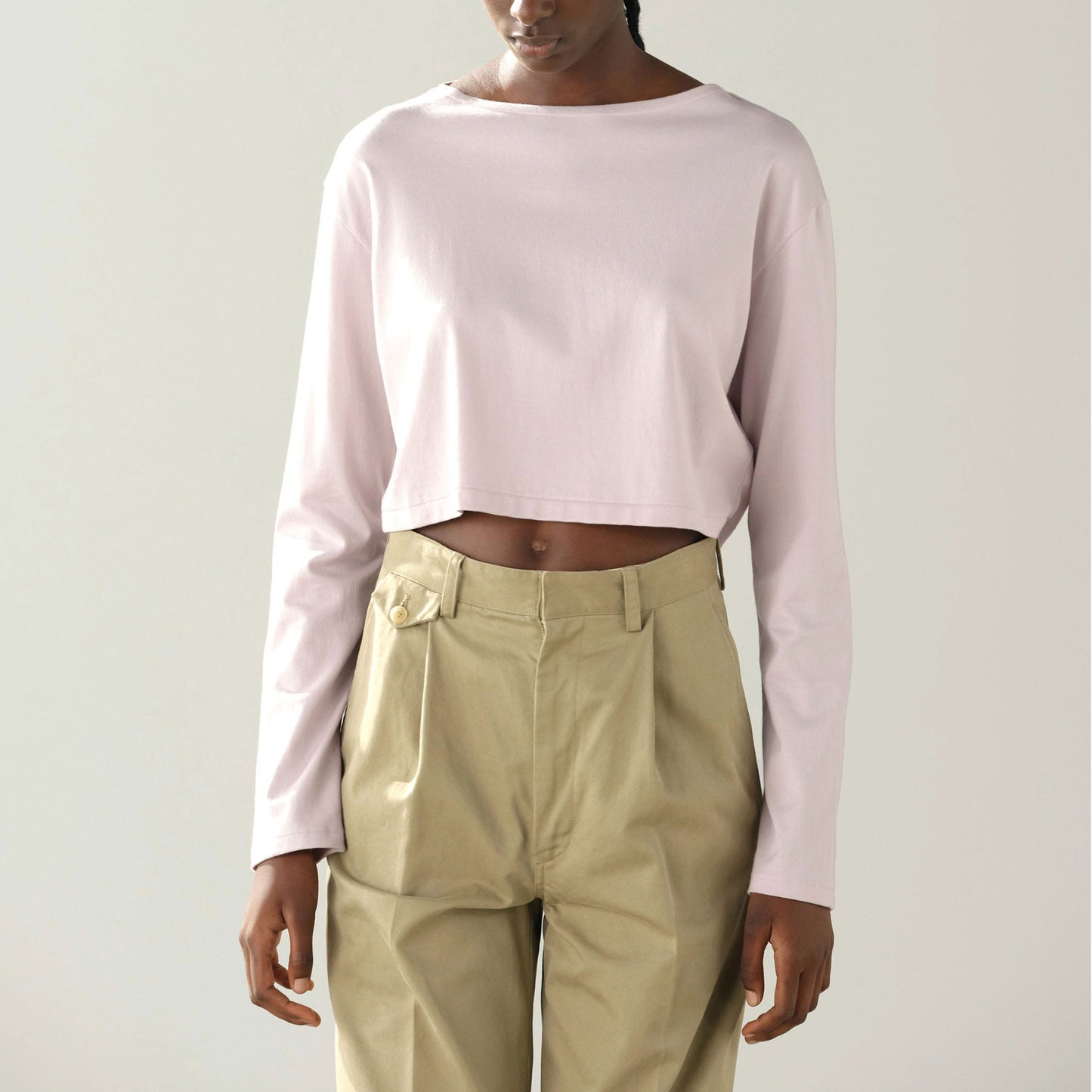 AURALEE/PIMA COTTON JERSEY BOAT NECK P/O