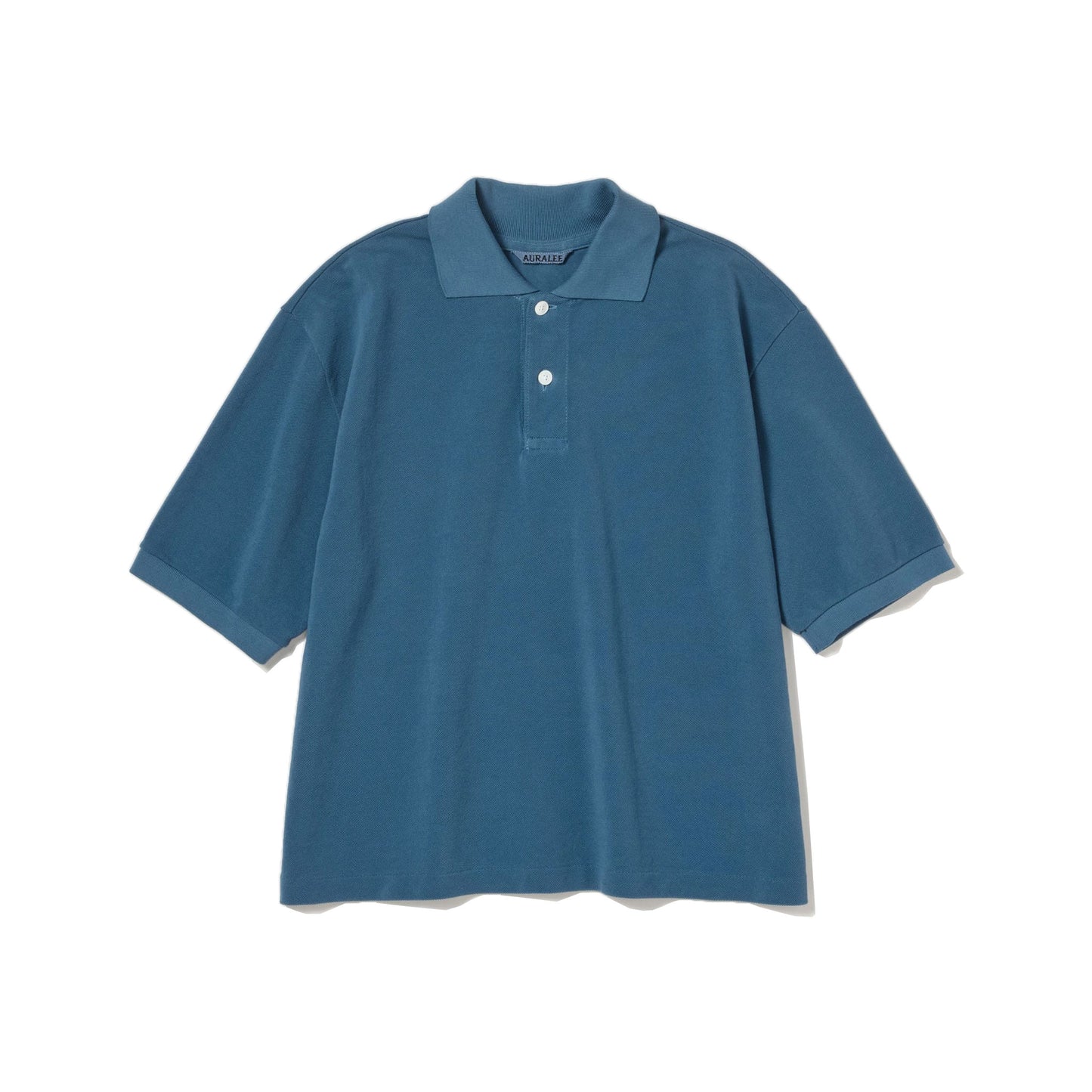 AURALEE/HIGH GAUGE PIQUE POLO