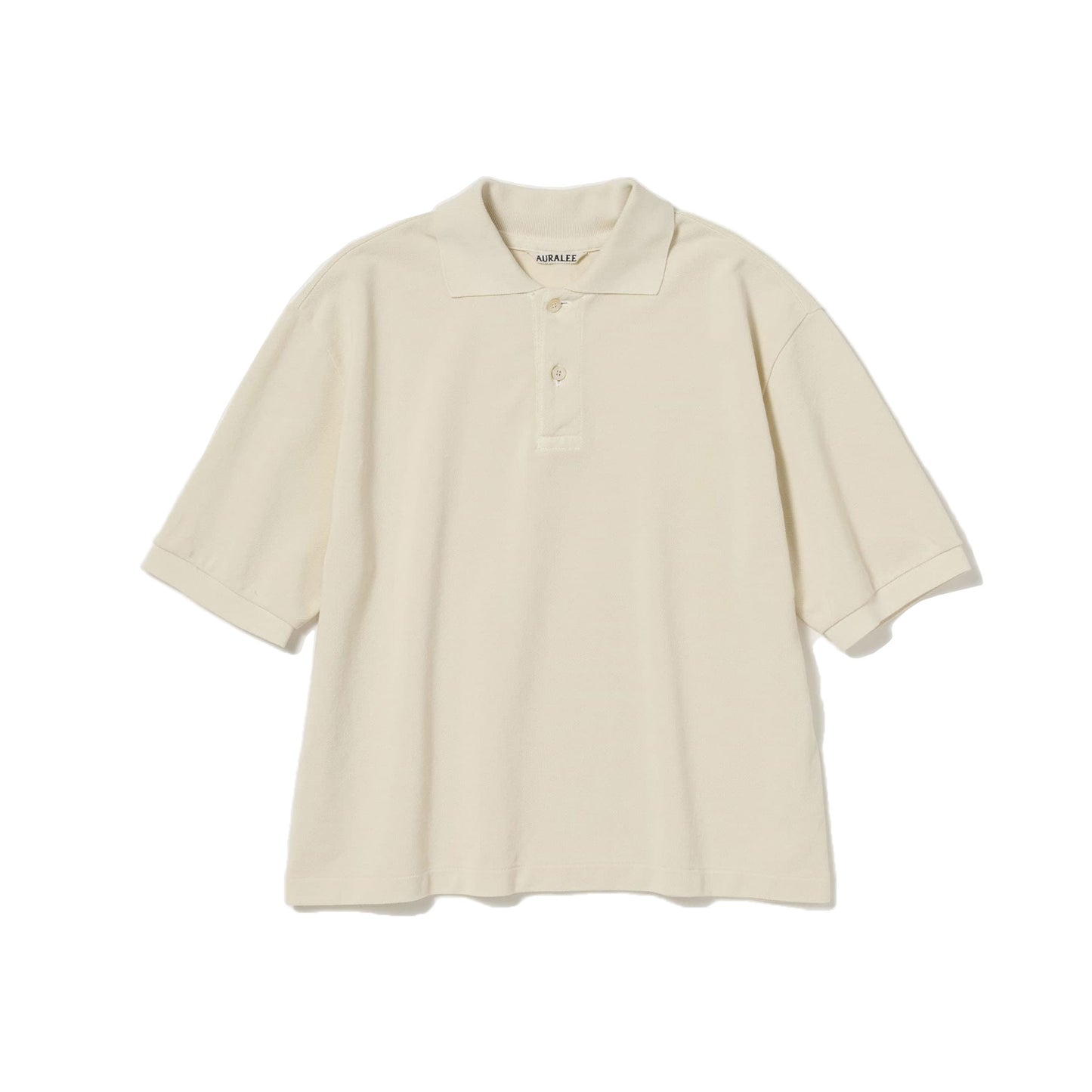 AURALEE/HIGH GAUGE PIQUE POLO