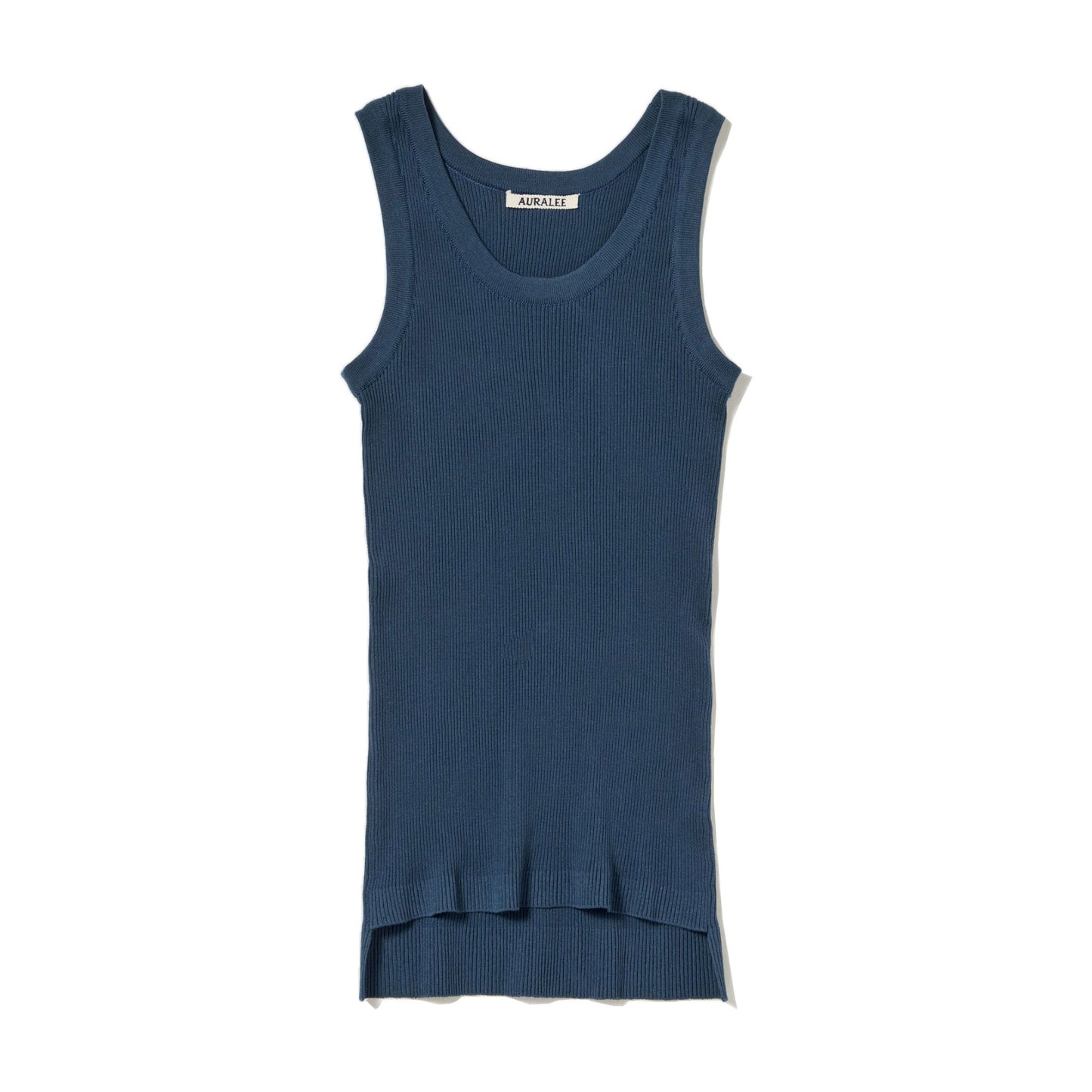 AURALEE/COTTON HIGH GAUGE RIB KNIT TANK