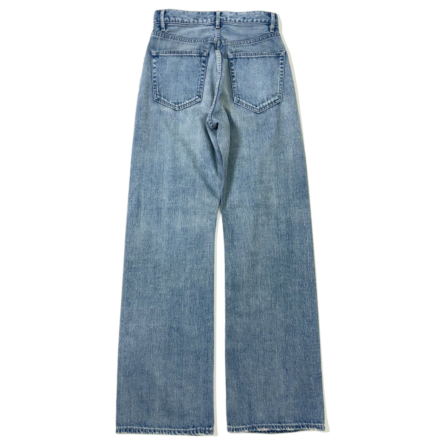 AURALEE/SELVEDGE FADED LIGHT DENIM PANTS