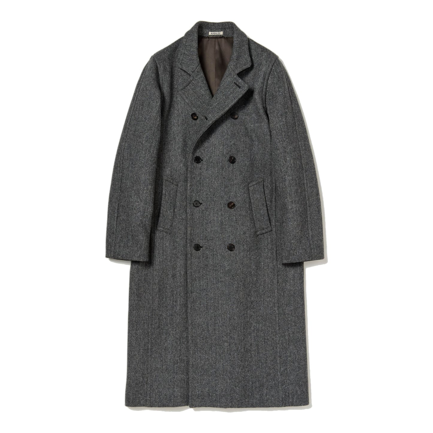 AURALEE/SHETLAND WOOL DOUBLE CLOTH COAT
