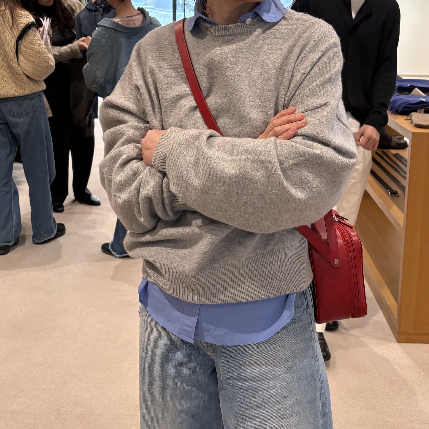 AURALEE/LEATHER SHOULDER BAG MADE BY AETE