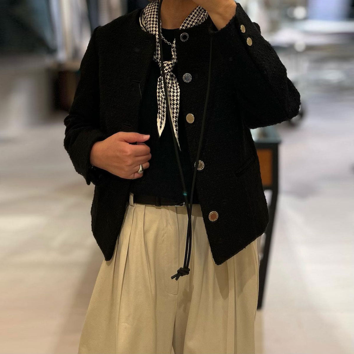 COUTURE D'ADAME/Tweed spencer JK