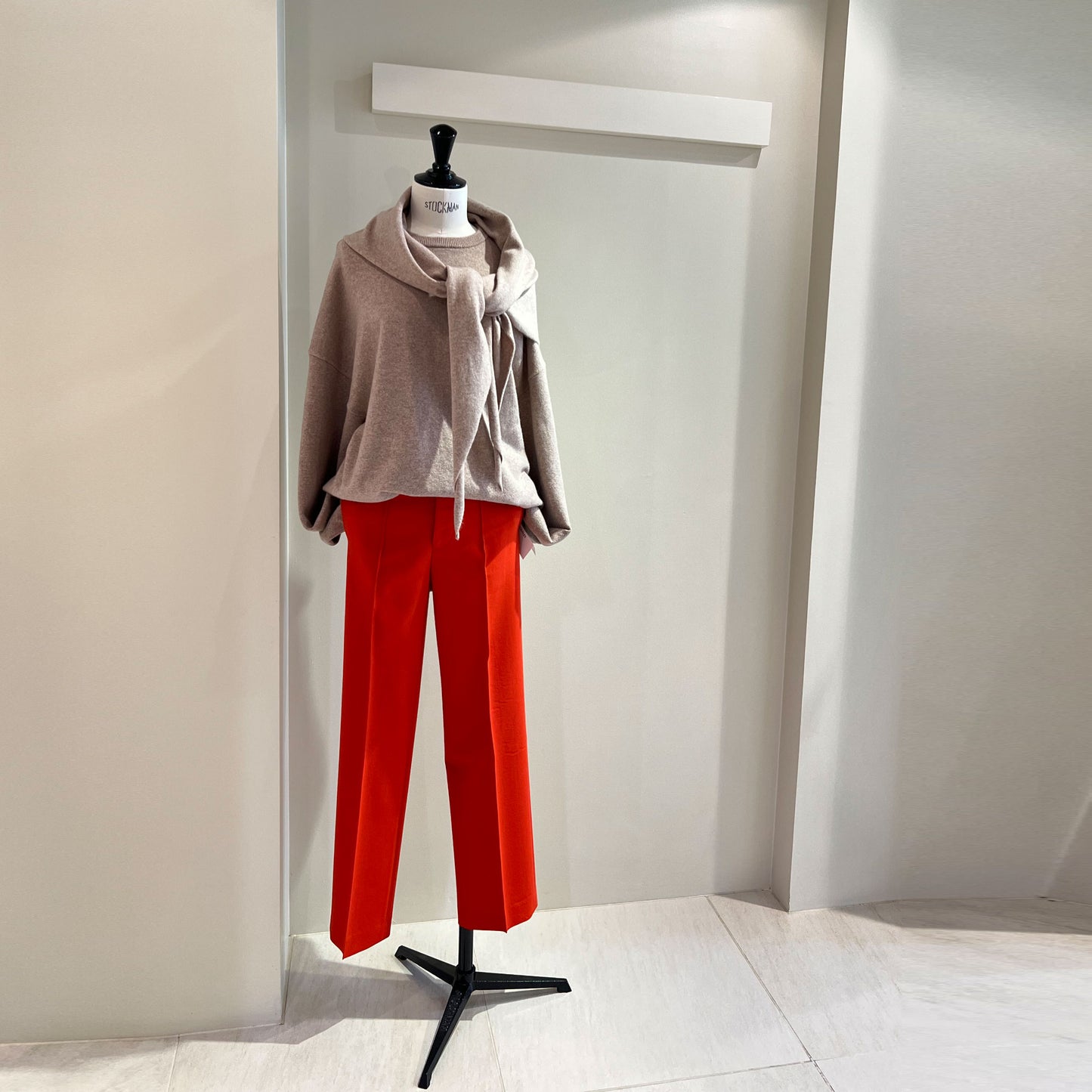 AURALEE/TENCE WOOL DOUBLE CLOTH SLACKS