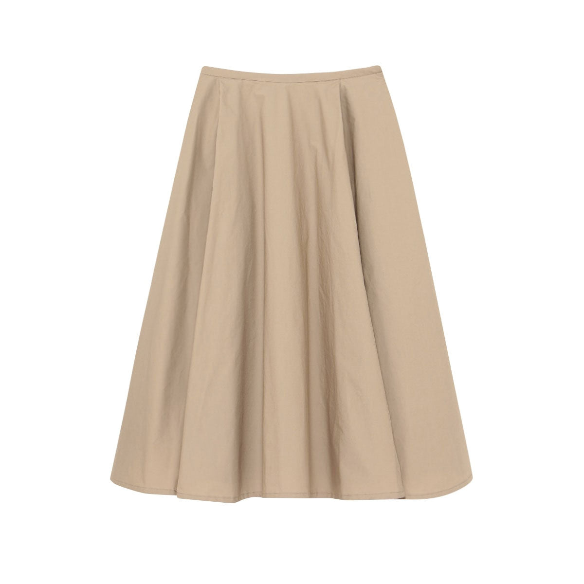 MADISONBLUE/TUCKED MI-MOLLET FLARE SKIRT
