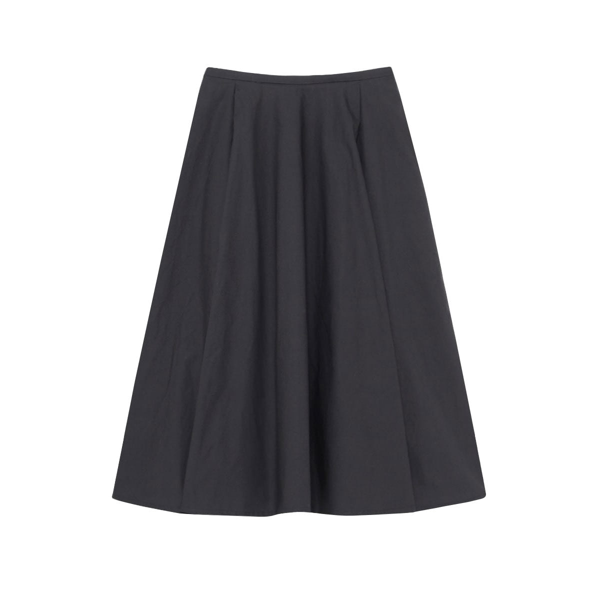 MADISONBLUE/TUCKED MI-MOLLET FLARE SKIRT