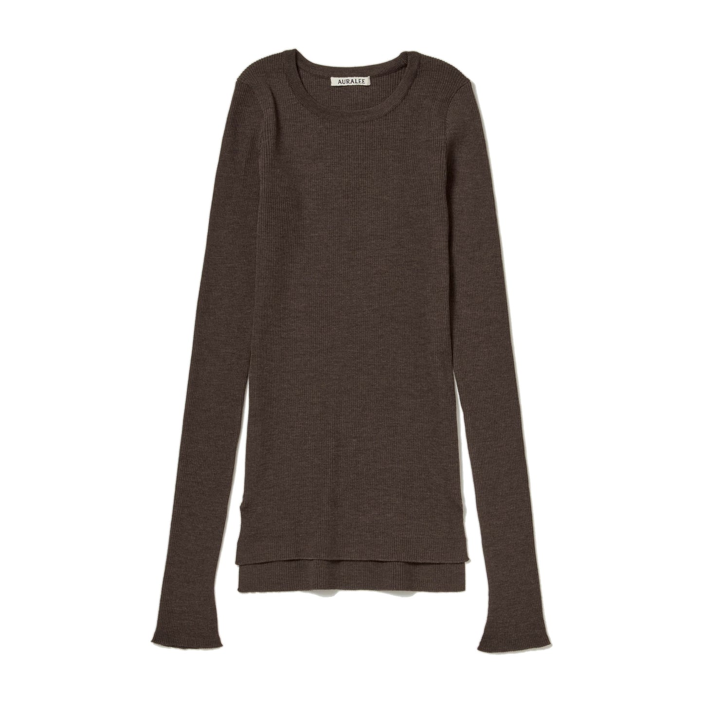 AURALEE/SUPER FINE WOOL HIGH GAUGE RIB KNIT P/O