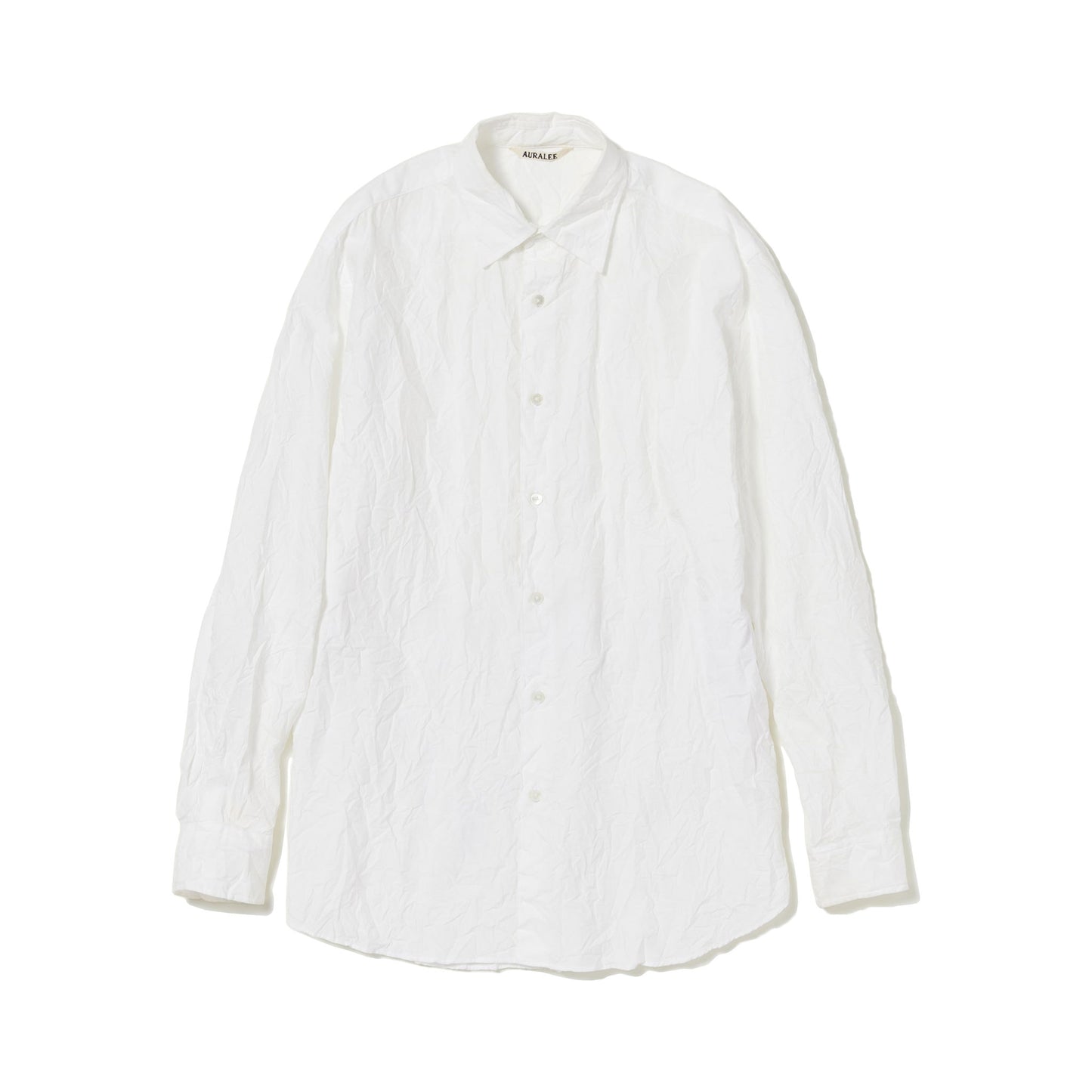 AURALEE/WRINKLED WASHED FINX TWILL SHIRT