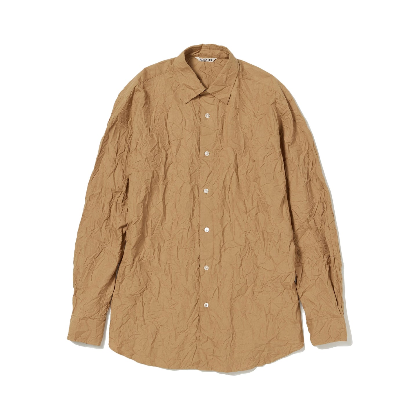 AURALEE/WRINKLED WASHED FINX TWILL SHIRT